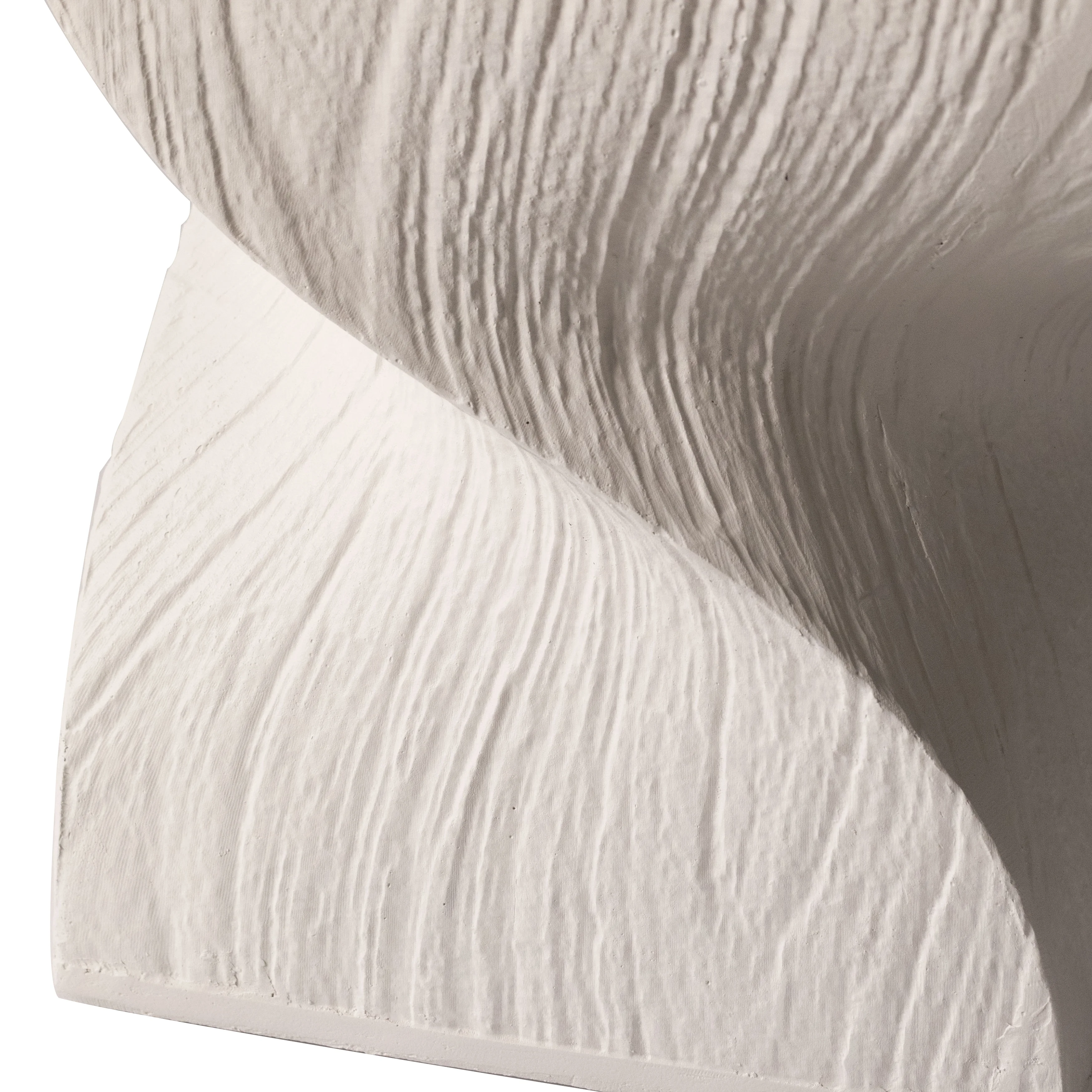 Onyx Collection Fiberglass Outdoor Side Table in Cream