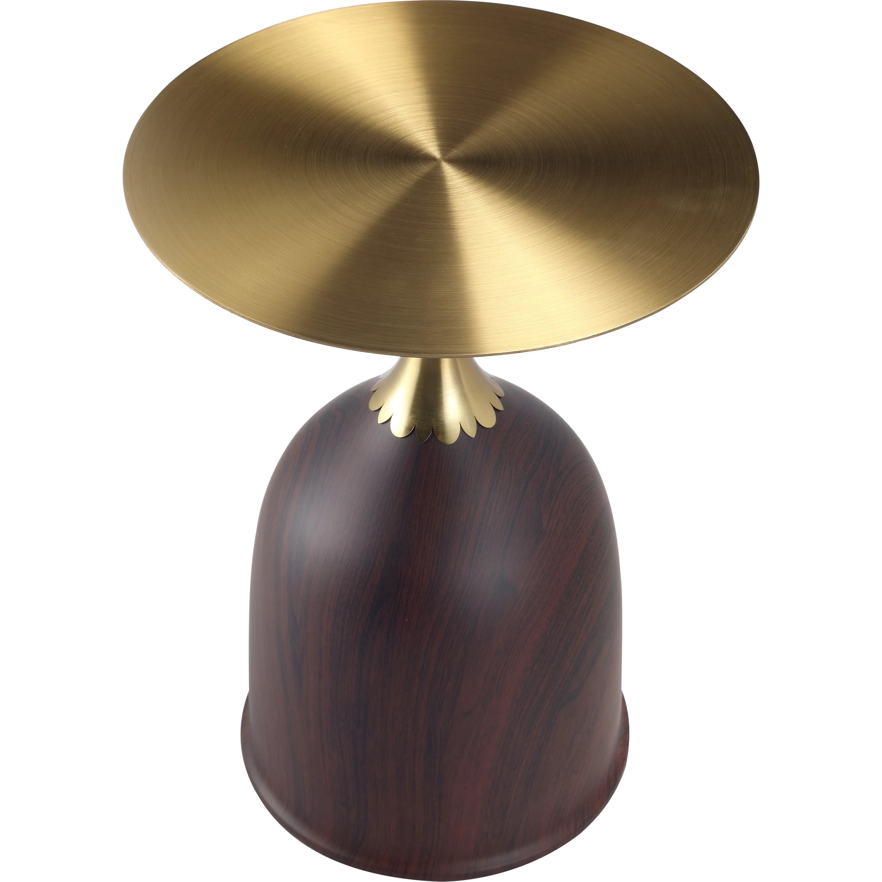 Oslo Collection Modern End Table In Wood Brown