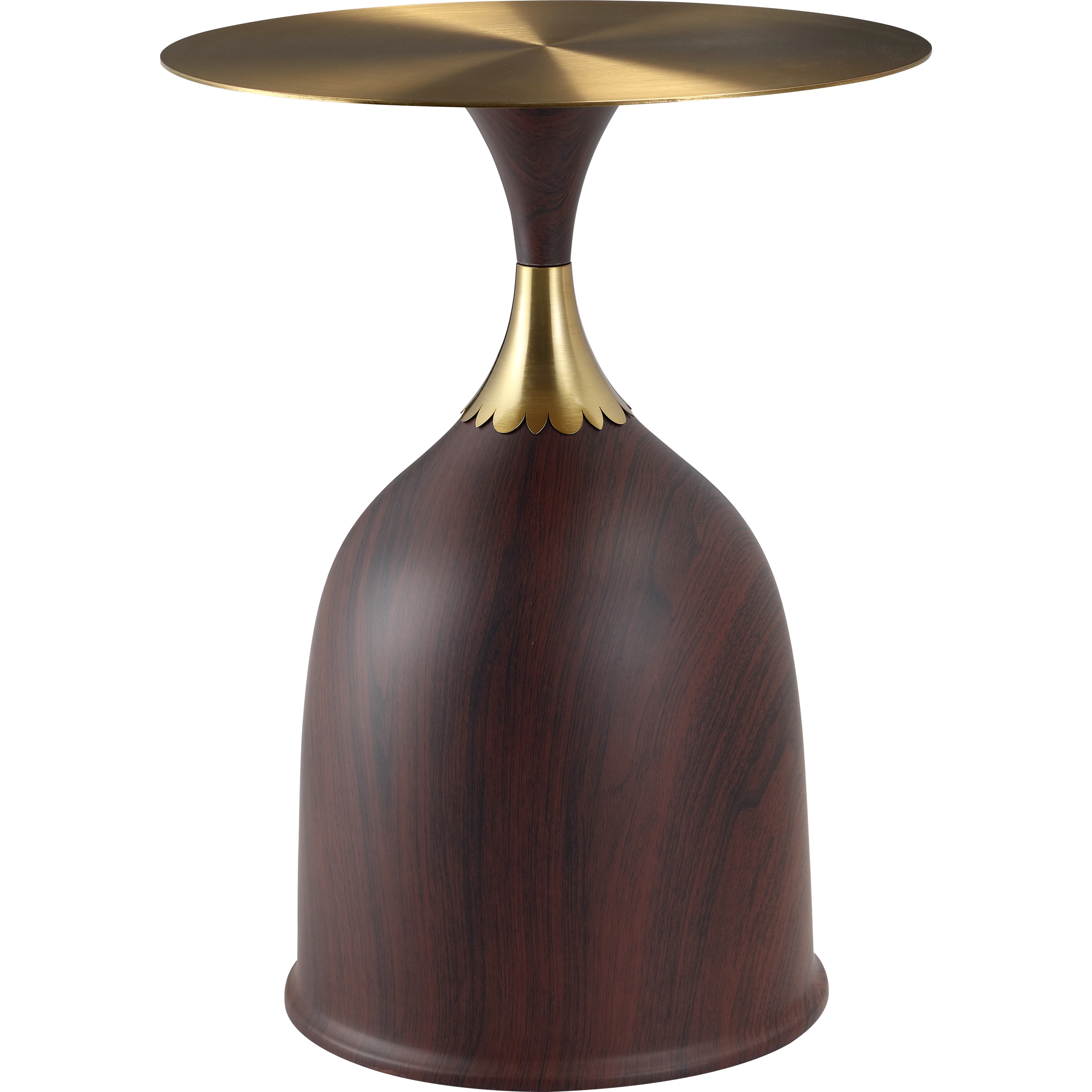 Oslo Collection Modern End Table In Wood Brown