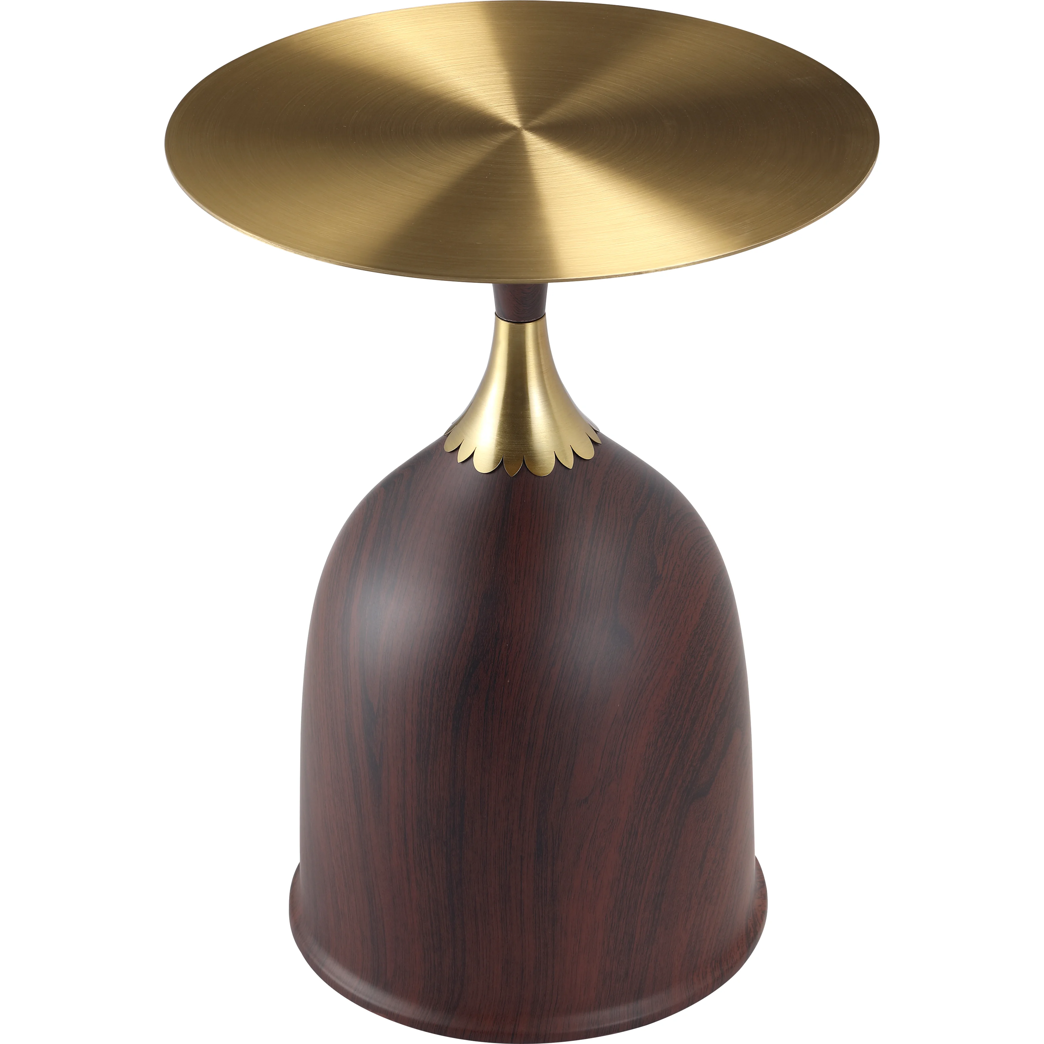 Oslo Collection Modern End Table In Wood Brown