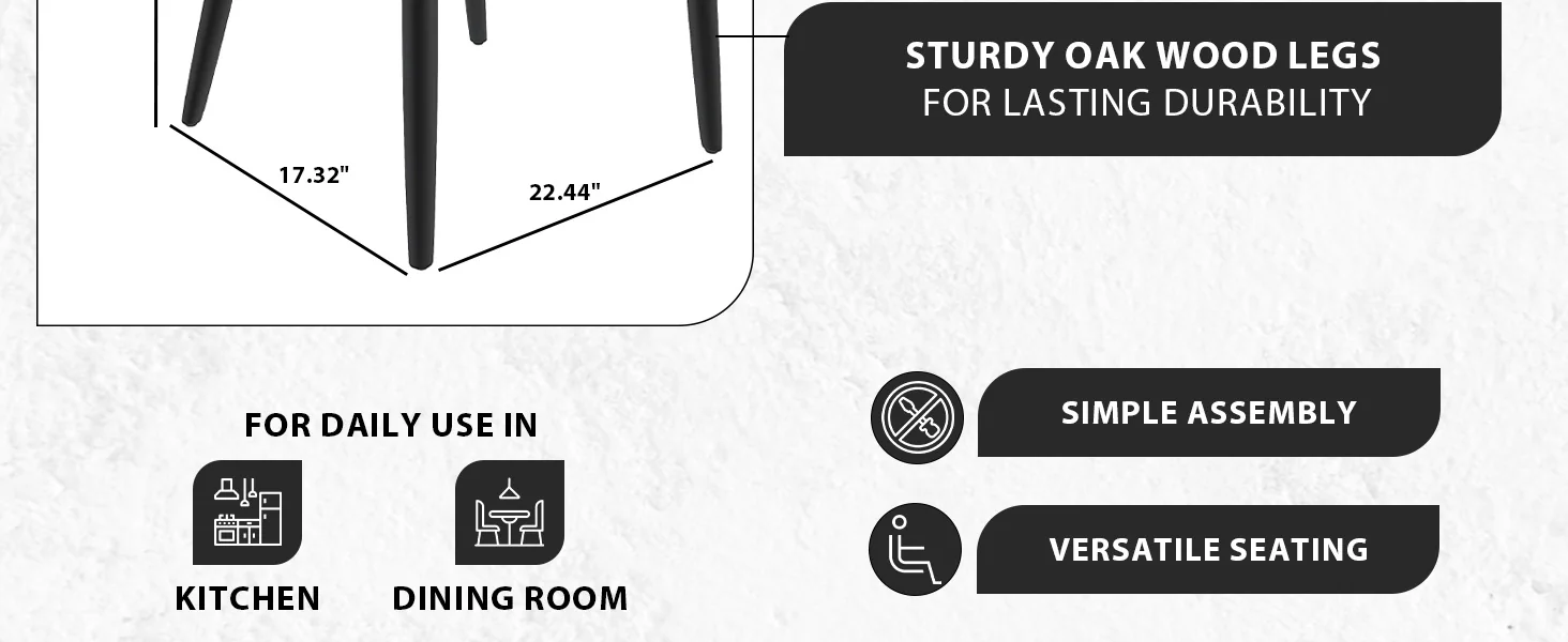 Paradiso Collection Modern Dining Seat in Blue with White Seat Set of 2