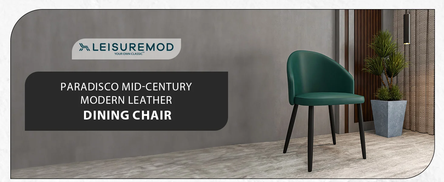 Paradiso Collection Modern Dining Seat in Green Set of 4