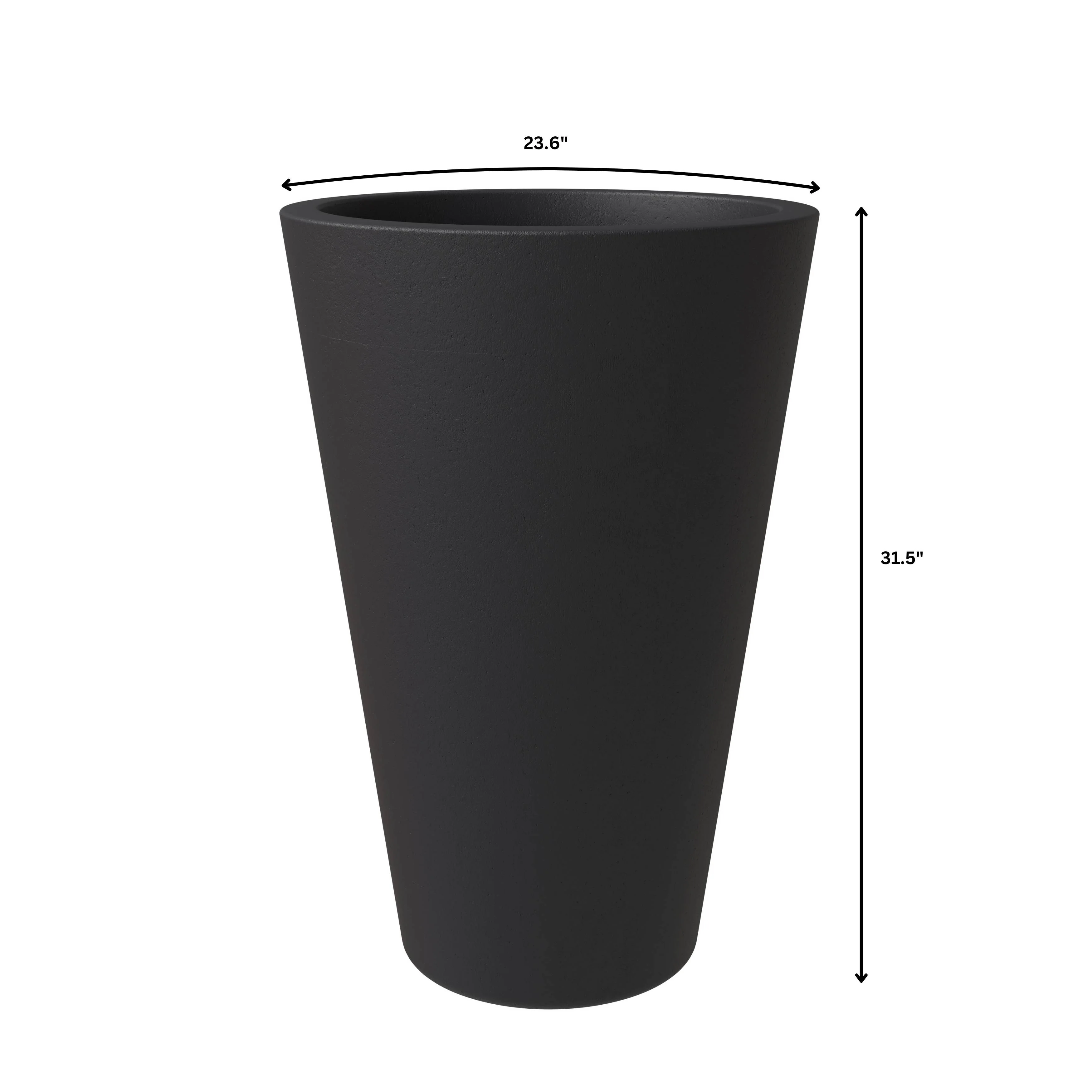 Pebble Planter Set Black