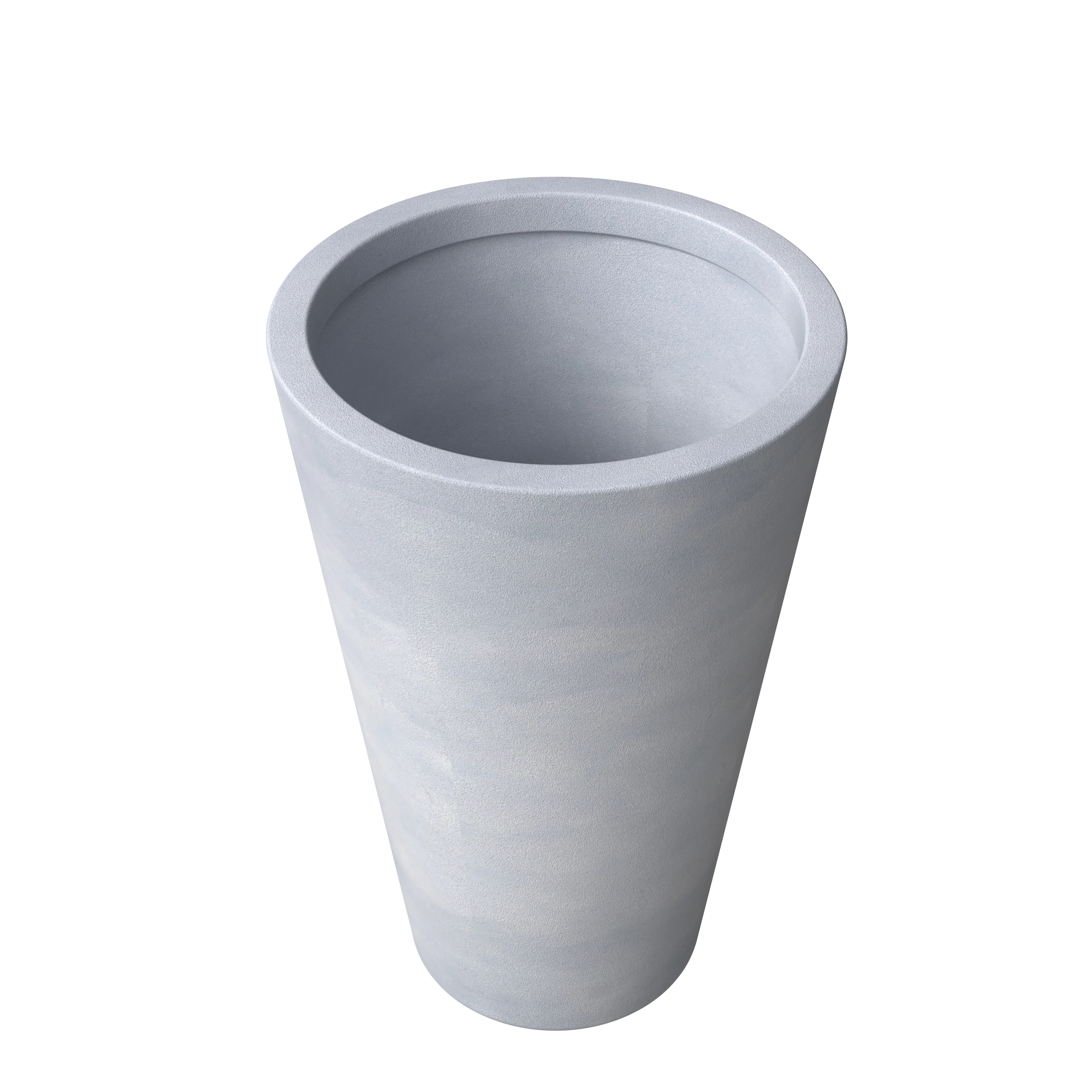 Pebble Series Poly Stone Planter 19.7." Dia 27.6" High in Grey