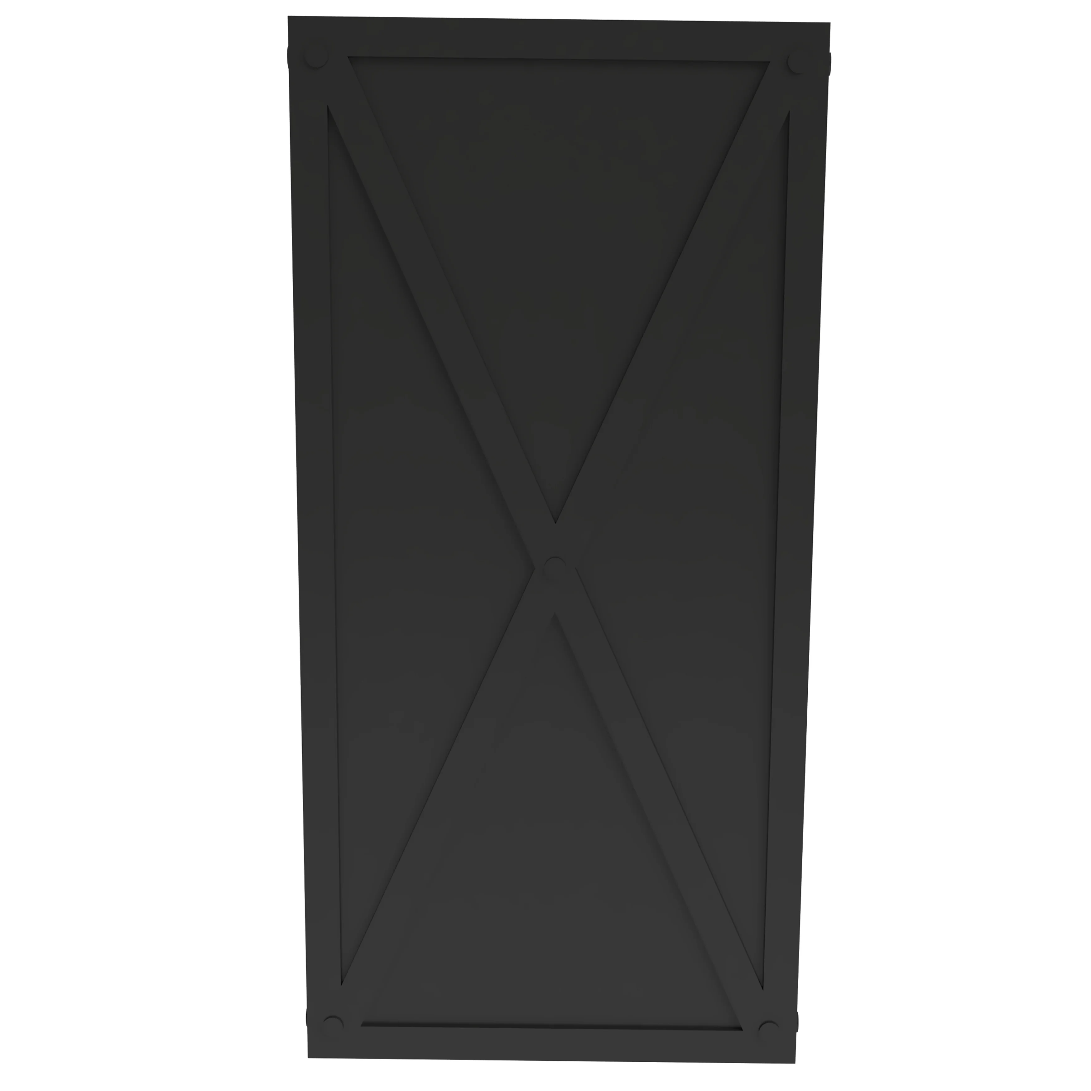 Papyrus Series Rectangle Fiber Stone Planter in Black 14.2 x 14.2, 29 High