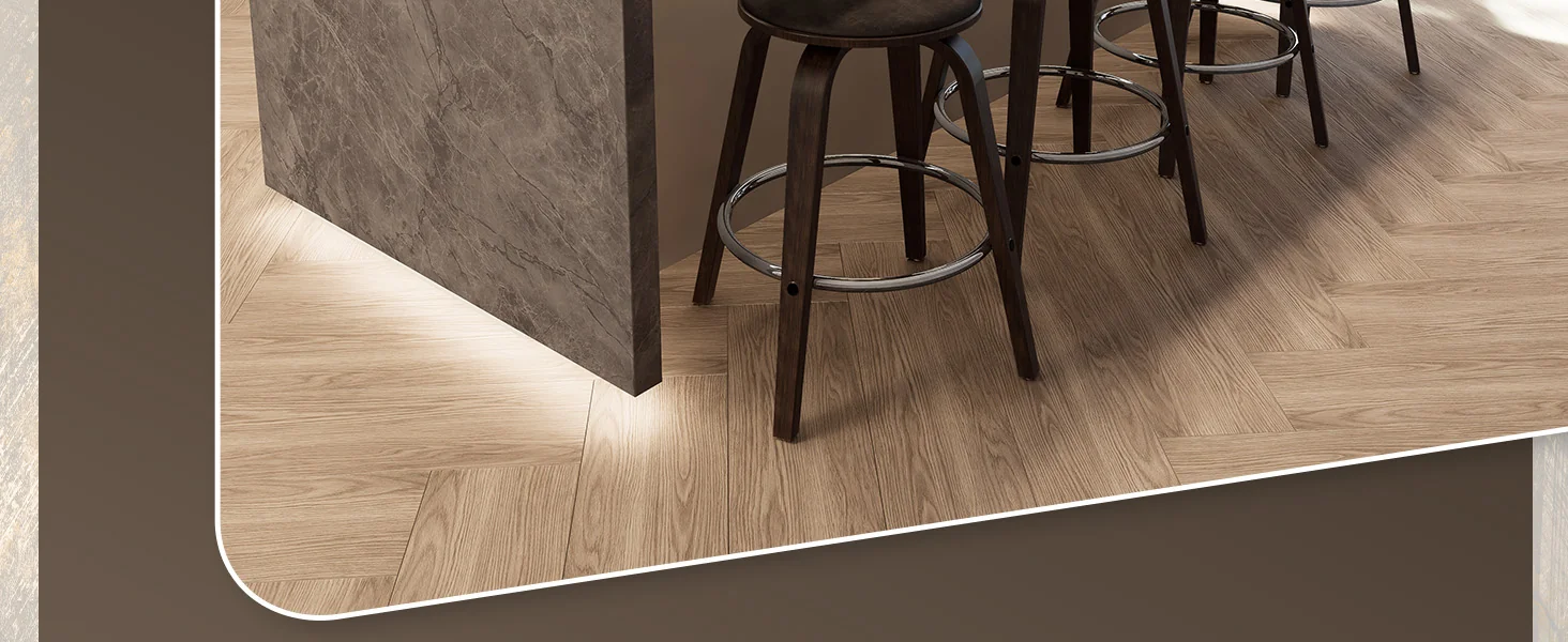 Wooden Counter Stool Pelya Collection Modern Style Walnut Glazed color in Brown