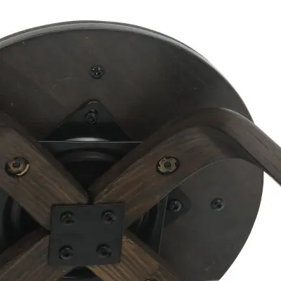 Wooden Counter Stool Pelya Collection Modern Style Walnut Glazed color in Brown