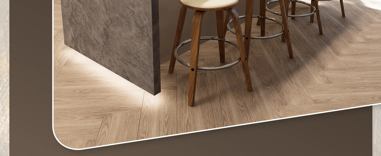 Wooden Counter Stool Pelya Collection Modern Style Walnut color in Cream