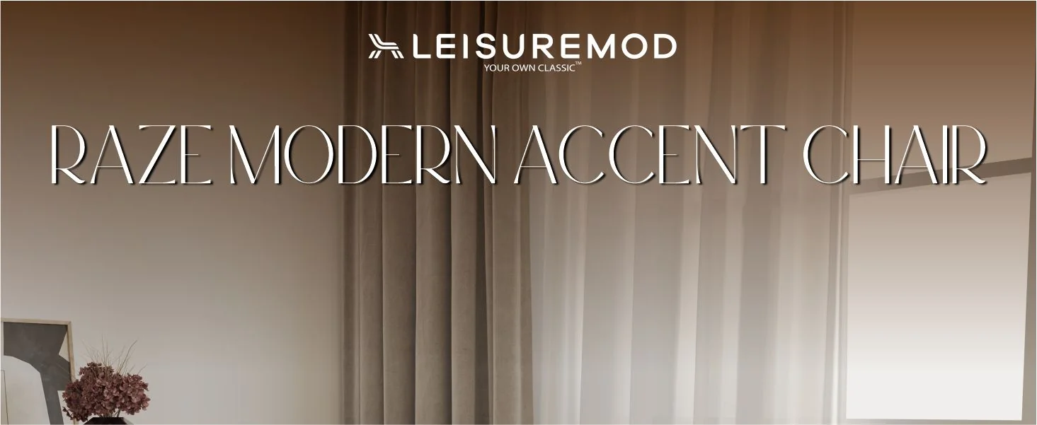 Raze Collection Modern Accent Chair in White Boucle