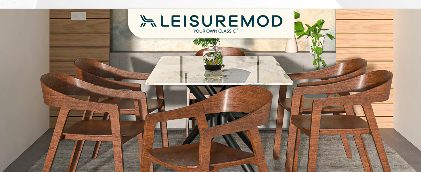 Rivo Collection Elegant Dining Chair in Dark Walnut Color Wood - Set of 2