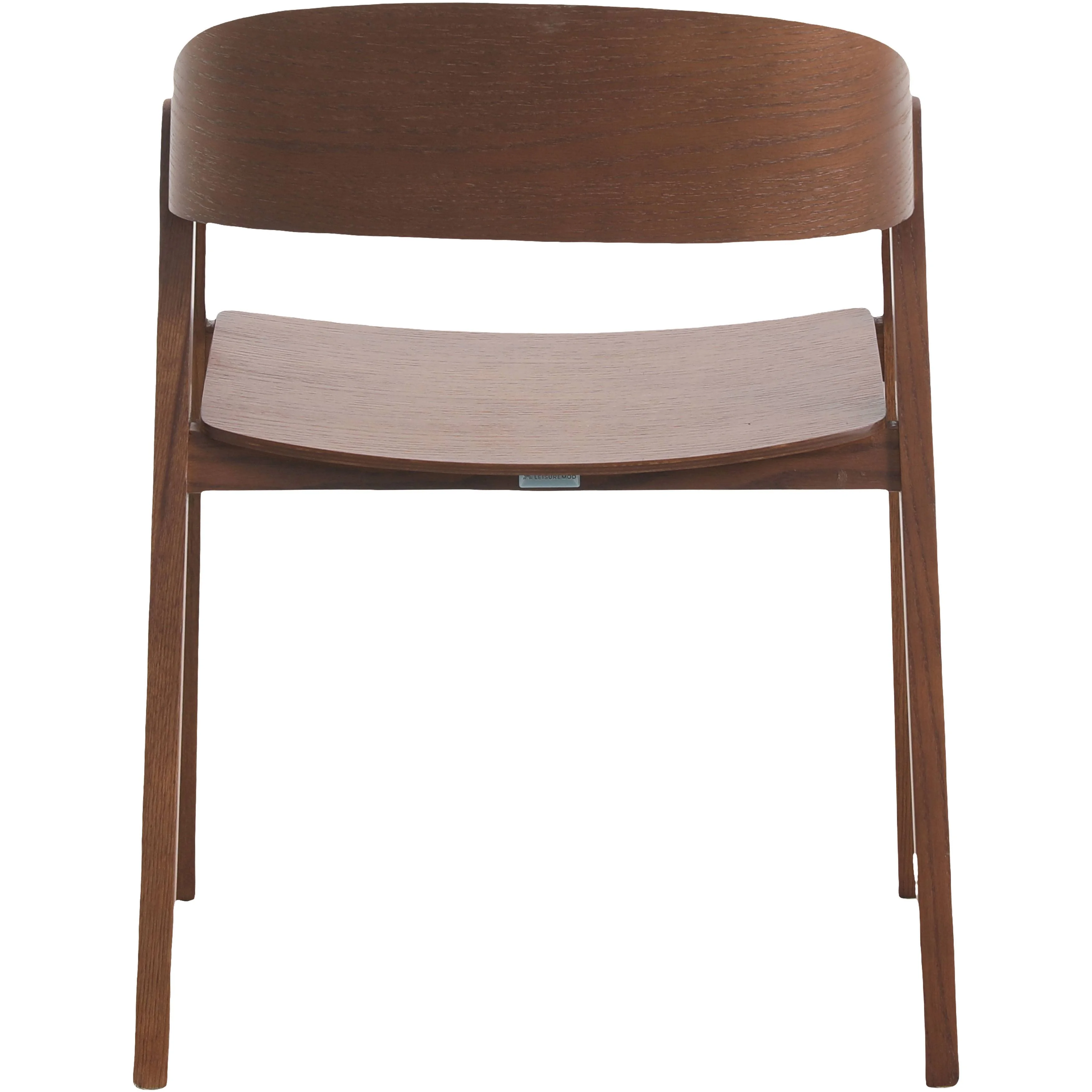 Rivo Collection Elegant Dining Chair in Dark Walnut Color Wood