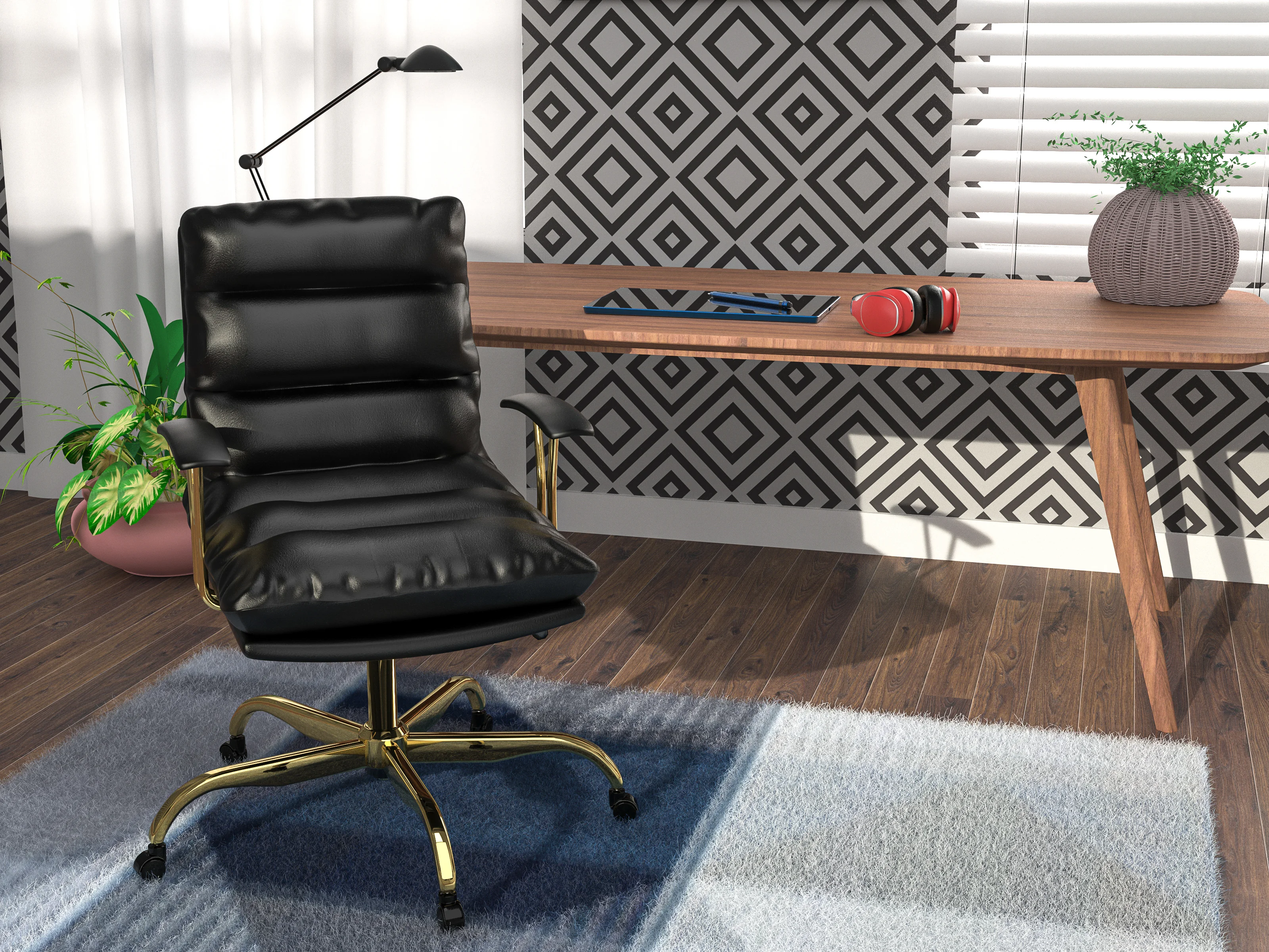 Regina Modern Executive Leather Office Chair