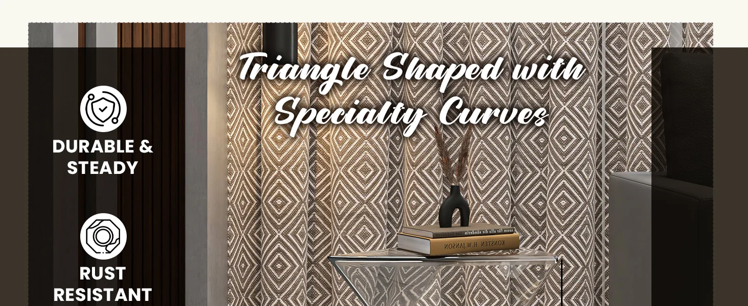 Randolph Modern Accent Side Table Indoor and Outdoor Use Clear Set of 4