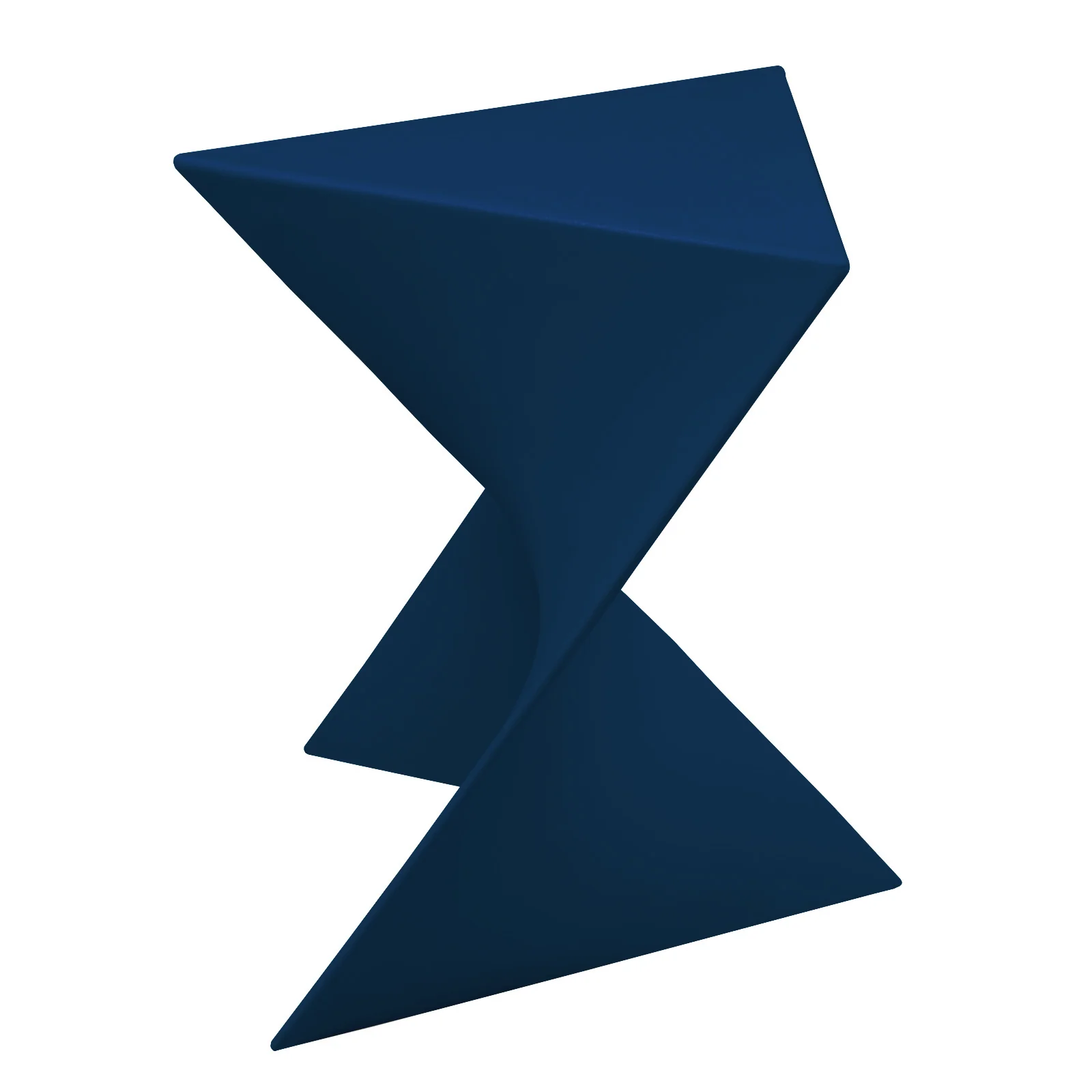 Randolph Modern Accent Side Table Indoor and Outdoor Use (Navy Blue)