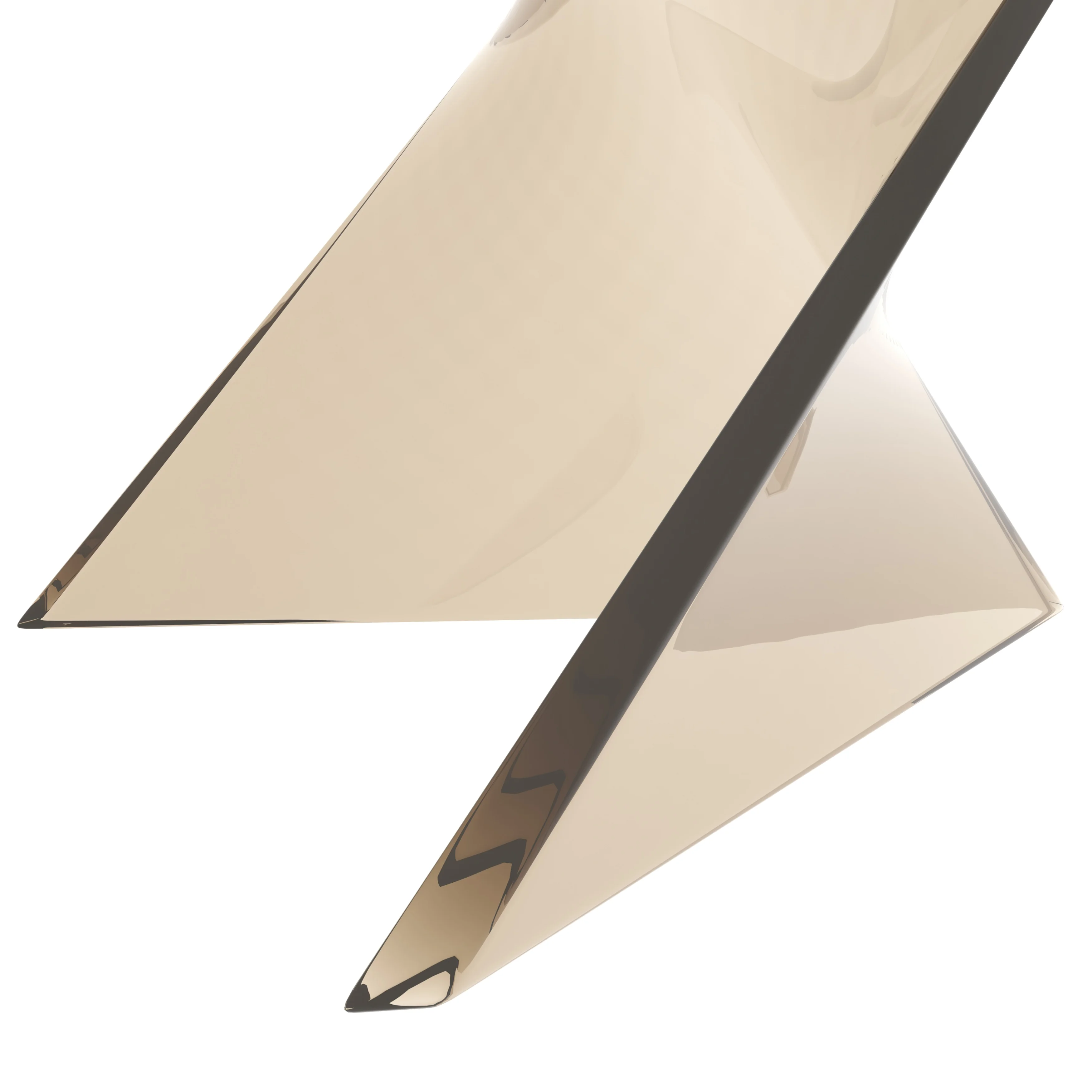 Randolph Modern Accent Side Table Indoor and Outdoor Use Transparant Amber