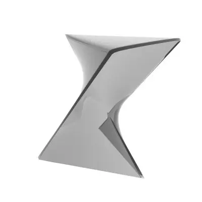 Randolph Modern Accent Side Table Indoor and Outdoor Use Smoke Color Set of 2