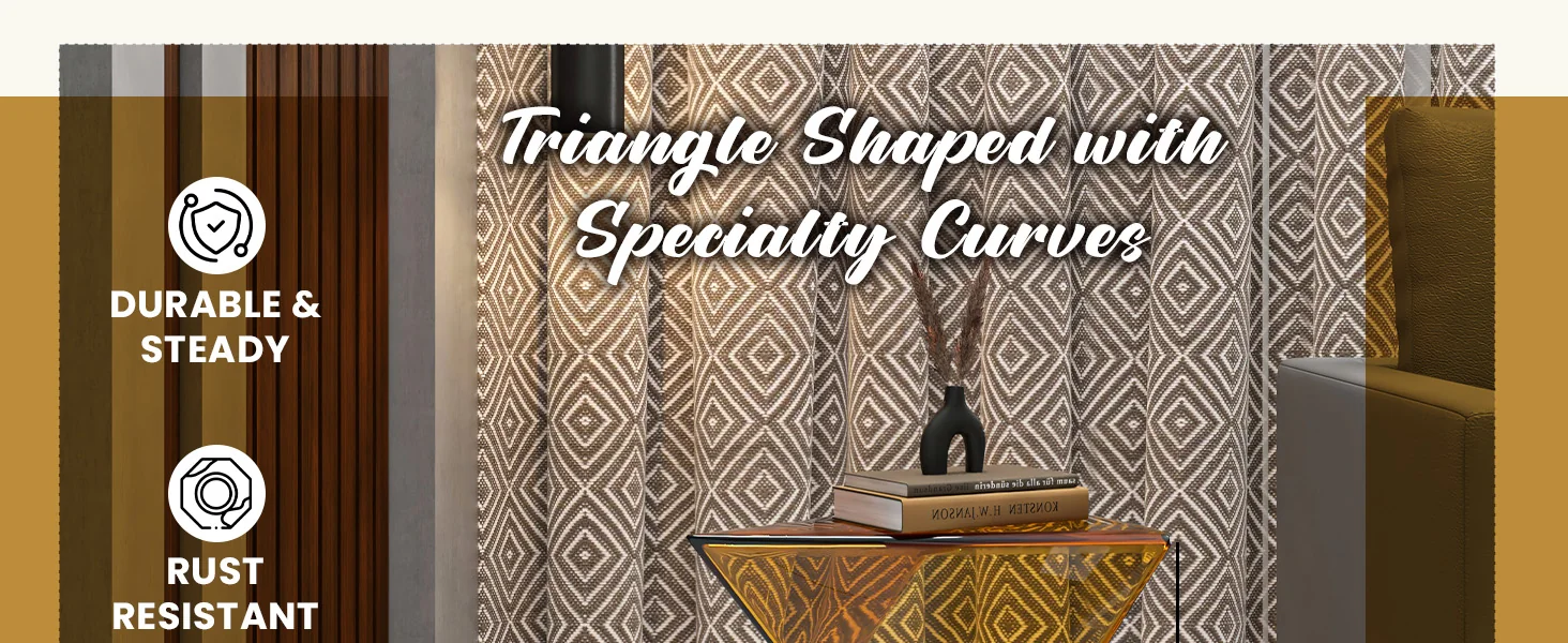 Randolph Modern Accent Side Table Indoor and Outdoor Use Transparant Tea Set of 2