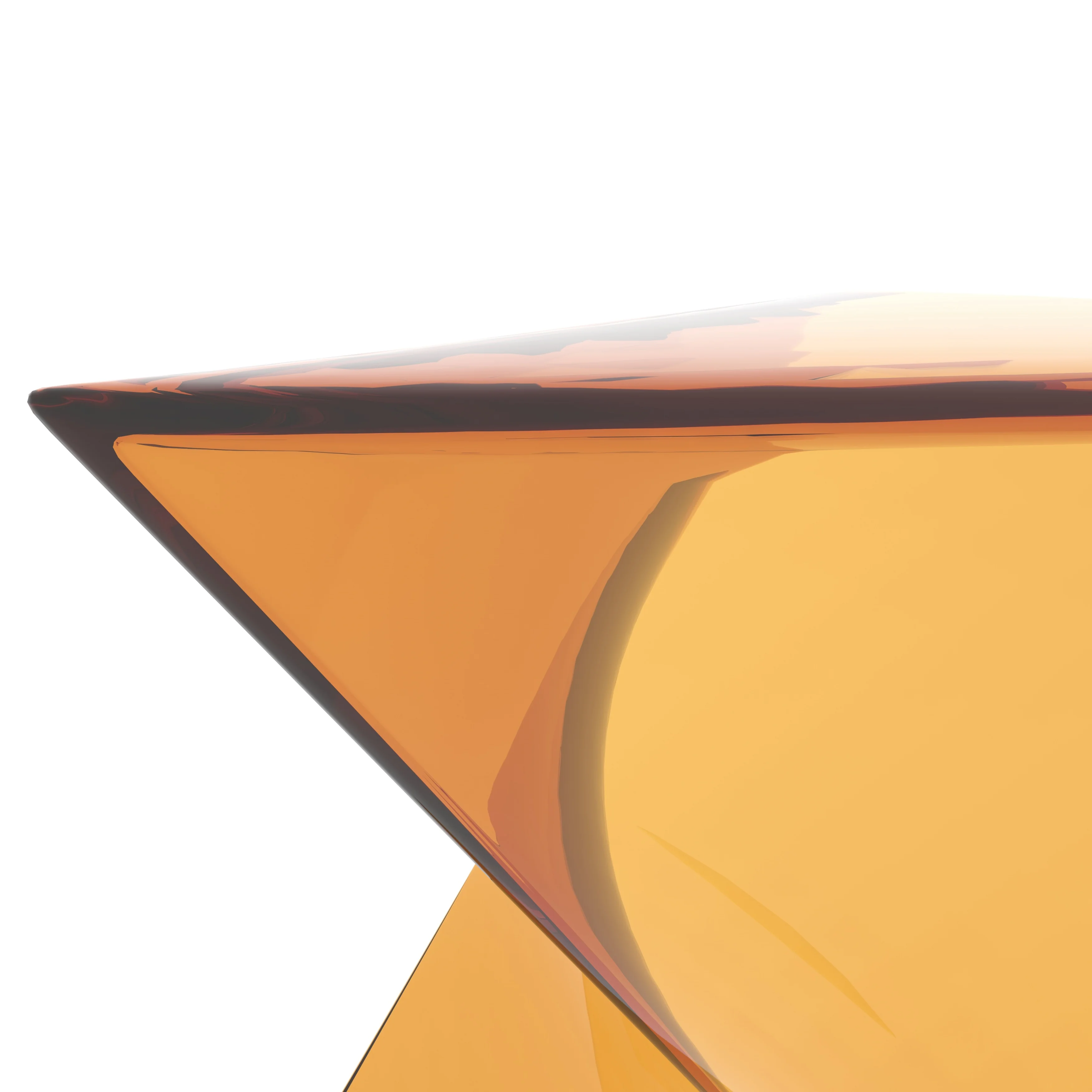 Randolph Modern Accent Side Table Indoor and Outdoor Use Transparant Tea Set of 2