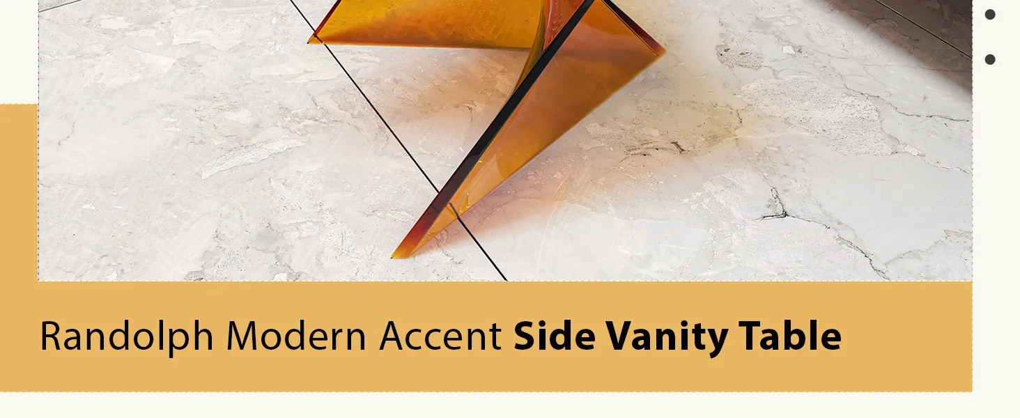 Randolph Modern Accent Side Table Indoor and Outdoor Use Transparant Tea Set of 4