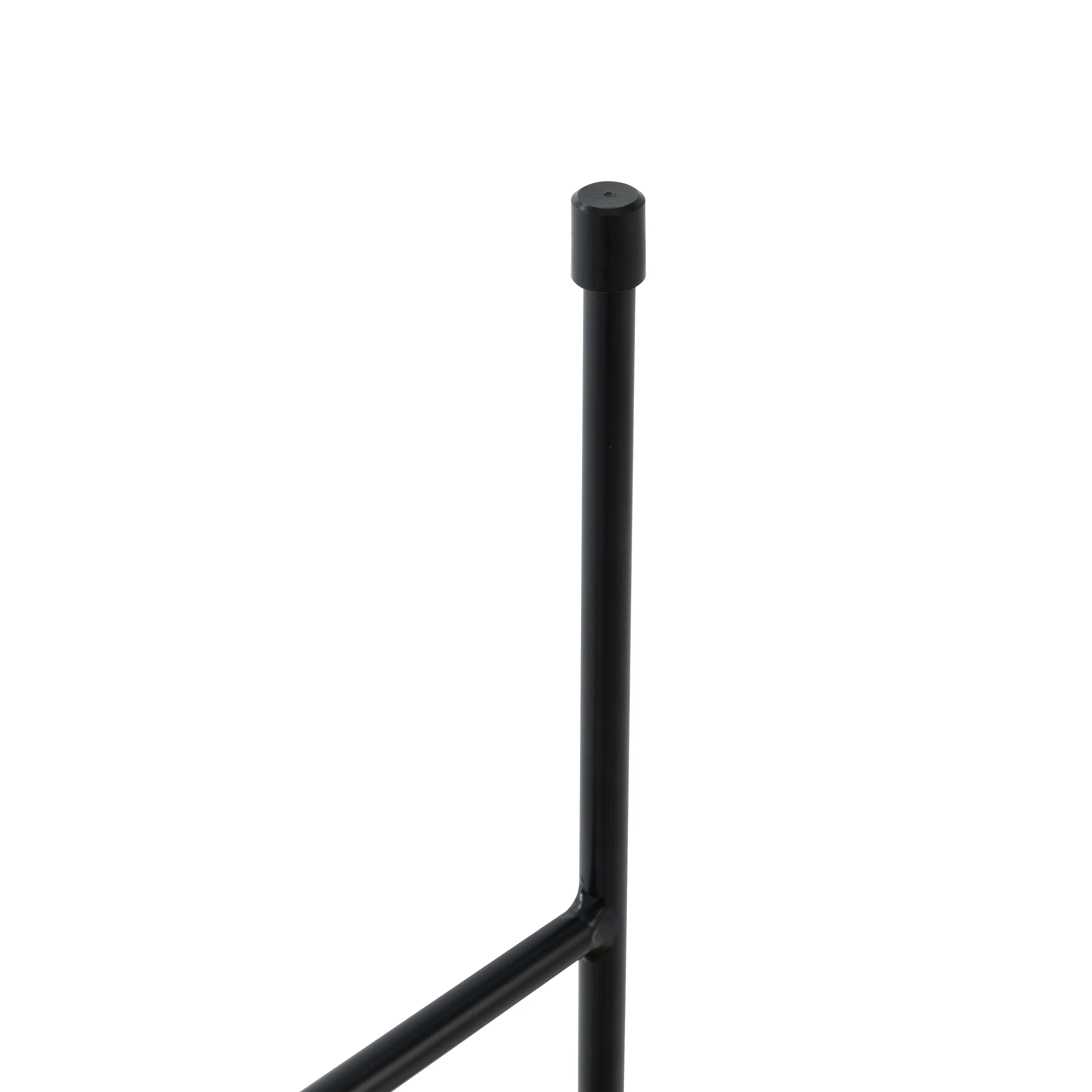 Rossmore Mid Century Modern Round Side Table With Black Steel Frame