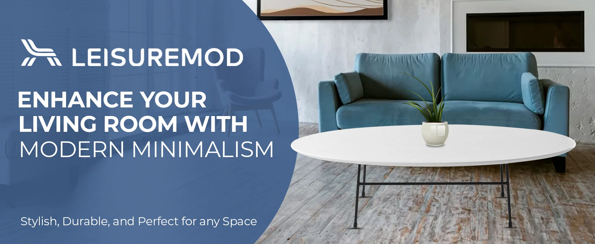 Rossmore Oval Coffee Table with Ash Veneer Top and Black Powder Coated Steel Frame in White