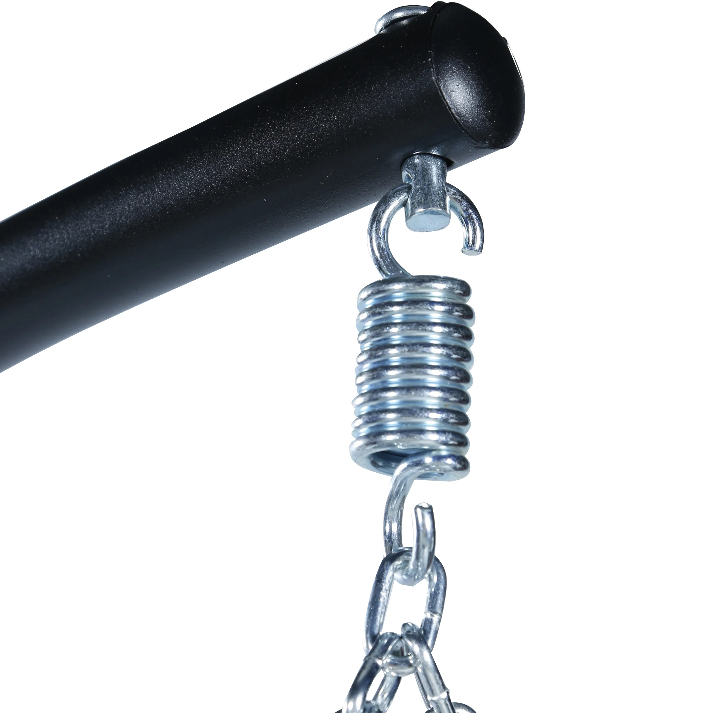 Recluse Collection Modern Outdoor Swing Chair Black Frame with ES57 Light Grey Cushion