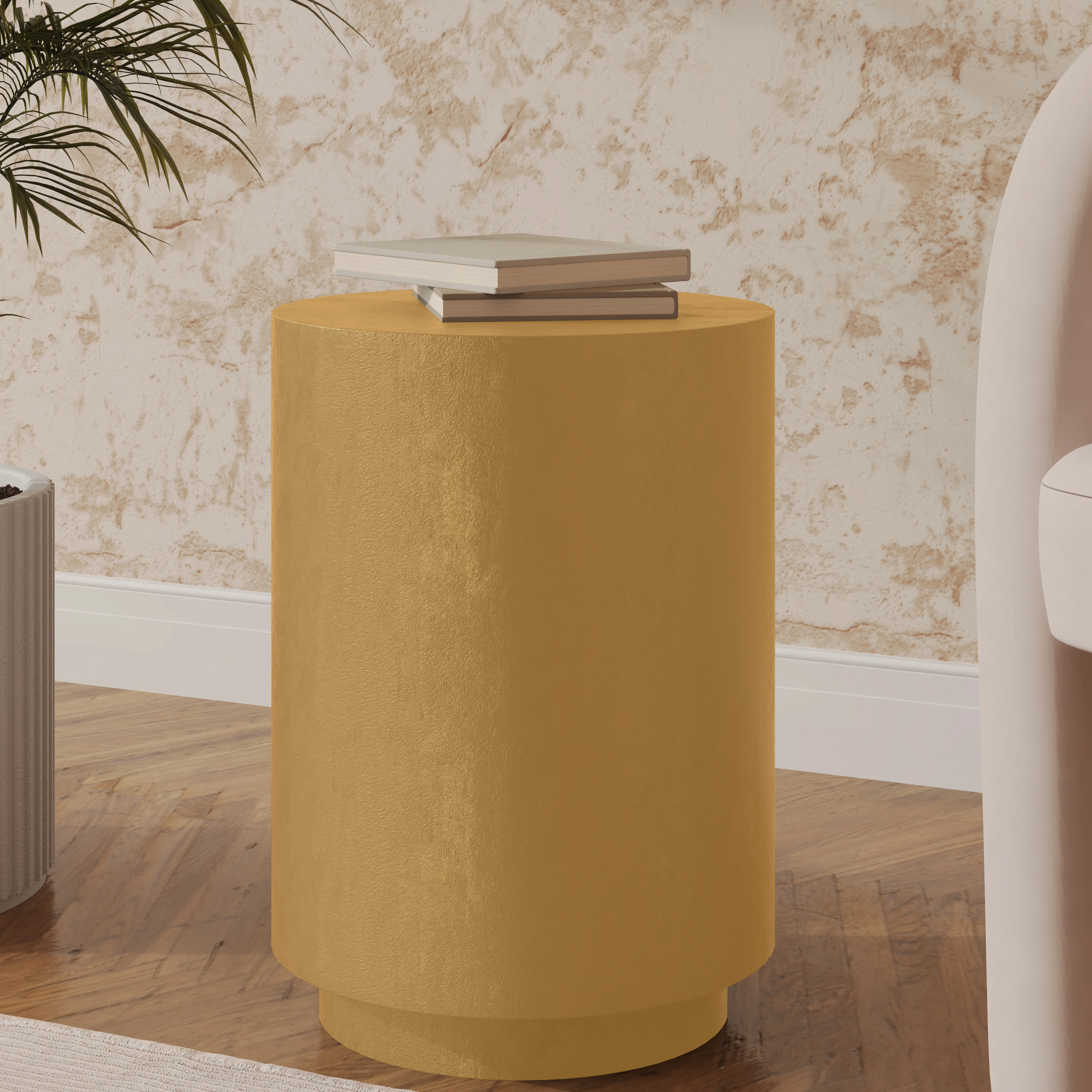 Modern Side End Table Ramble Series In Beige