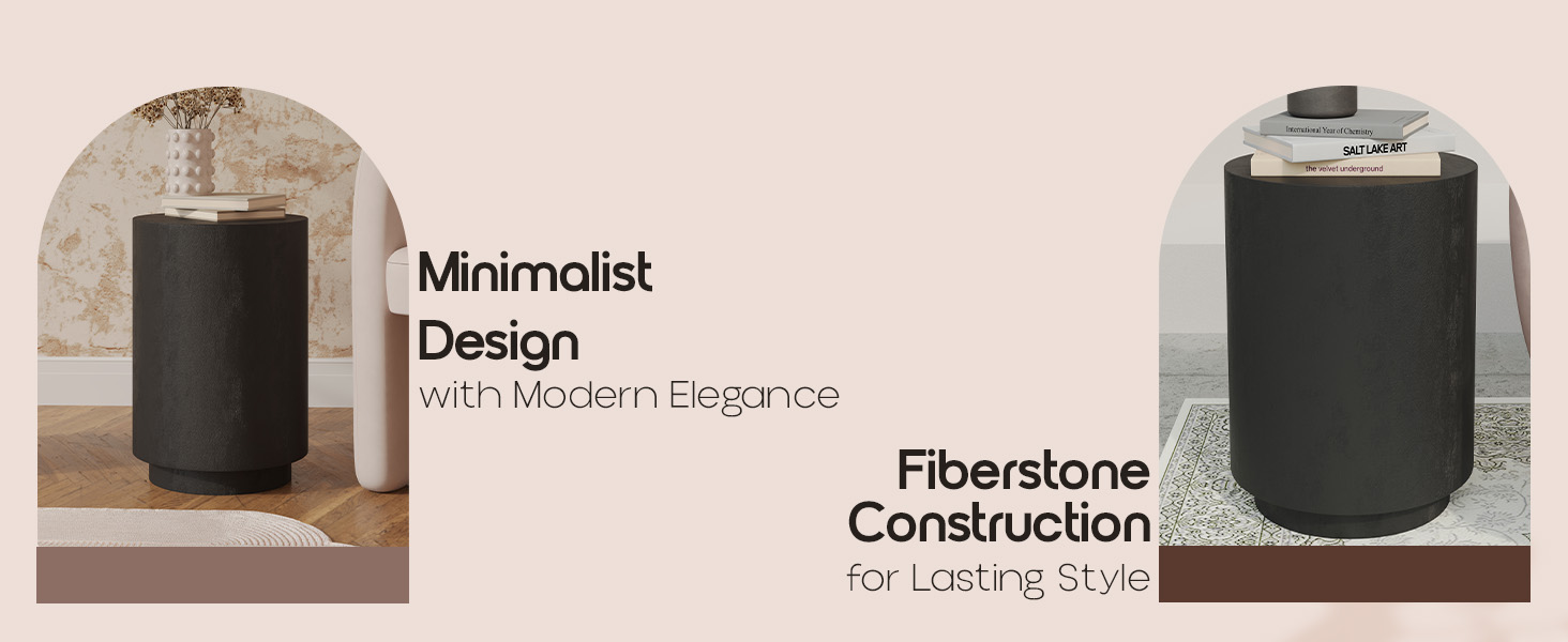 Modern Side End Table Ramble Series In Black