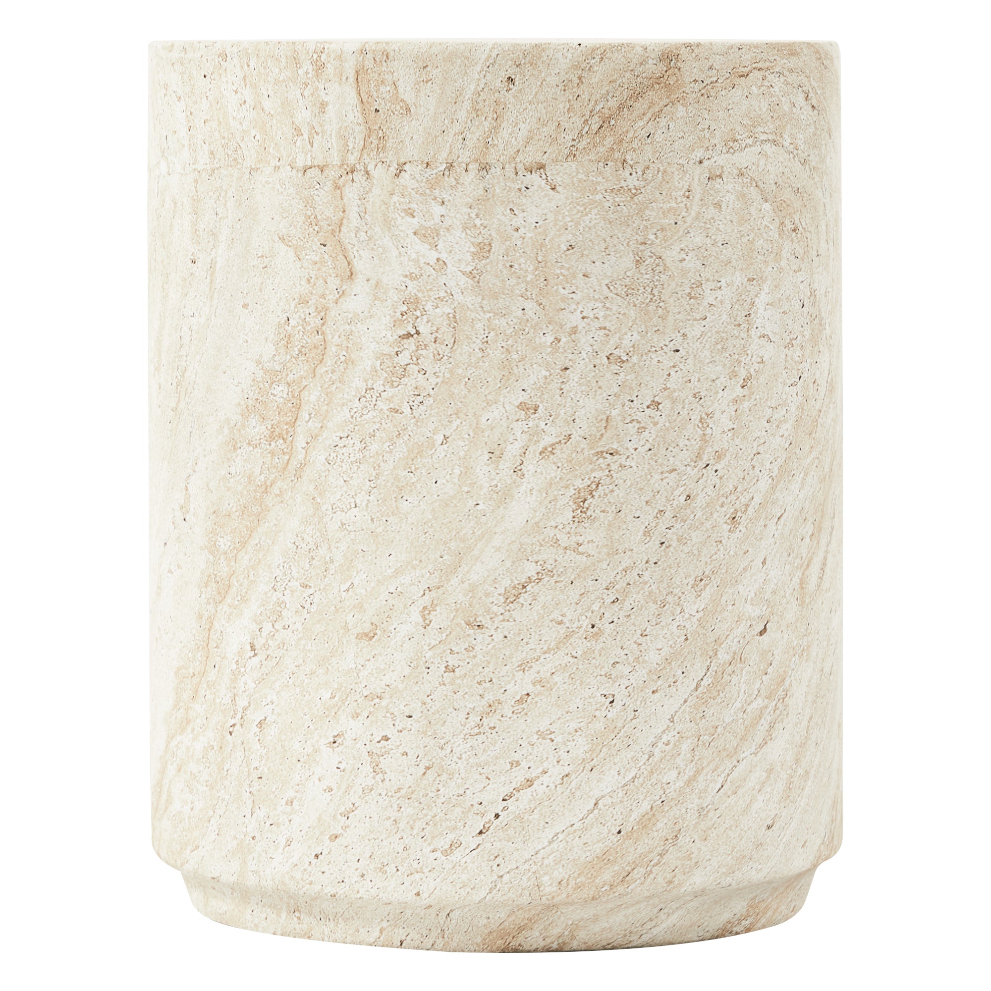 Modern Side End Table Ramble Series In Travertine