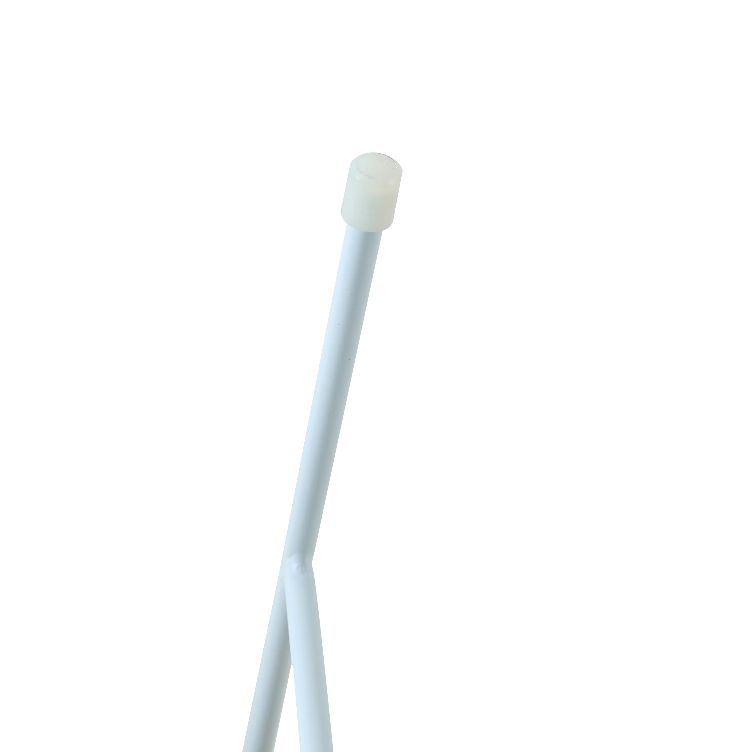 Rossmore Mid Century Modern Round Side Table With White Steel Frame