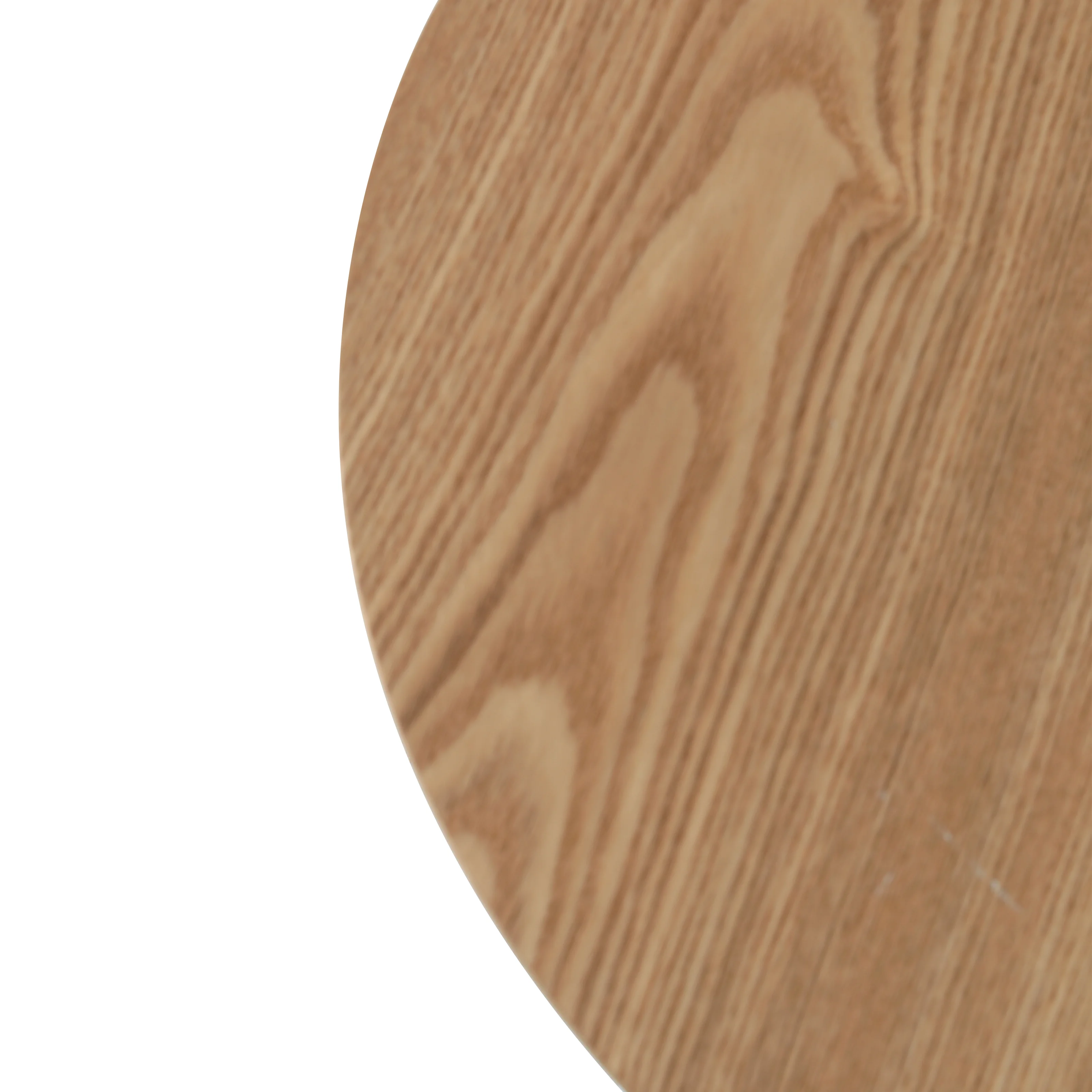 Rossmore Mid Century Modern Round Side Table With White Steel Frame