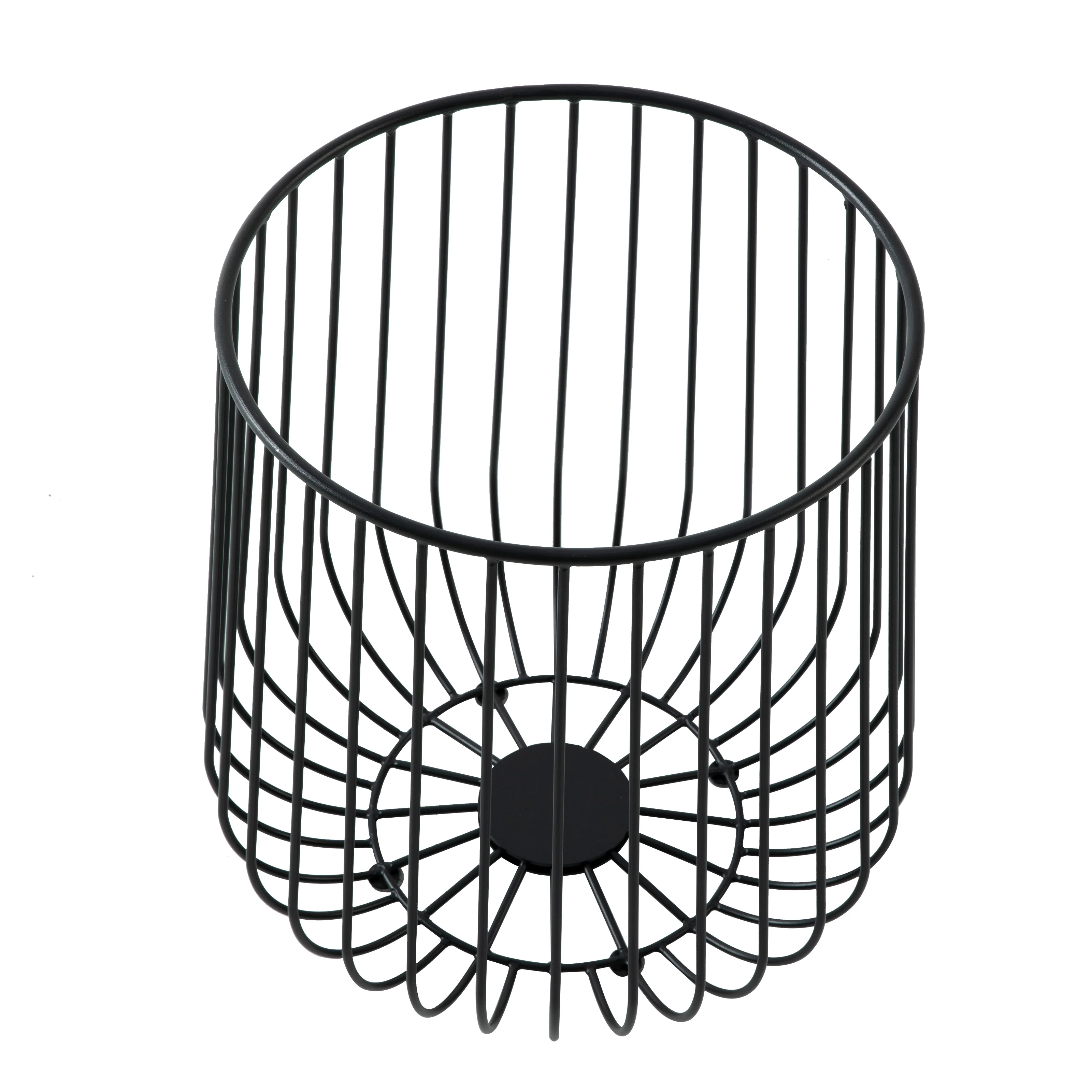 Runswick Modern Wood Top End Table With Metal Base in Walnut