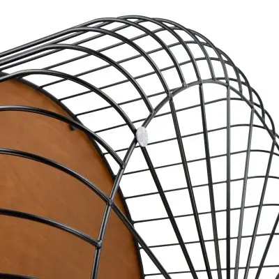 Runswick Modern Wood Top Coffee Table With Metal Base