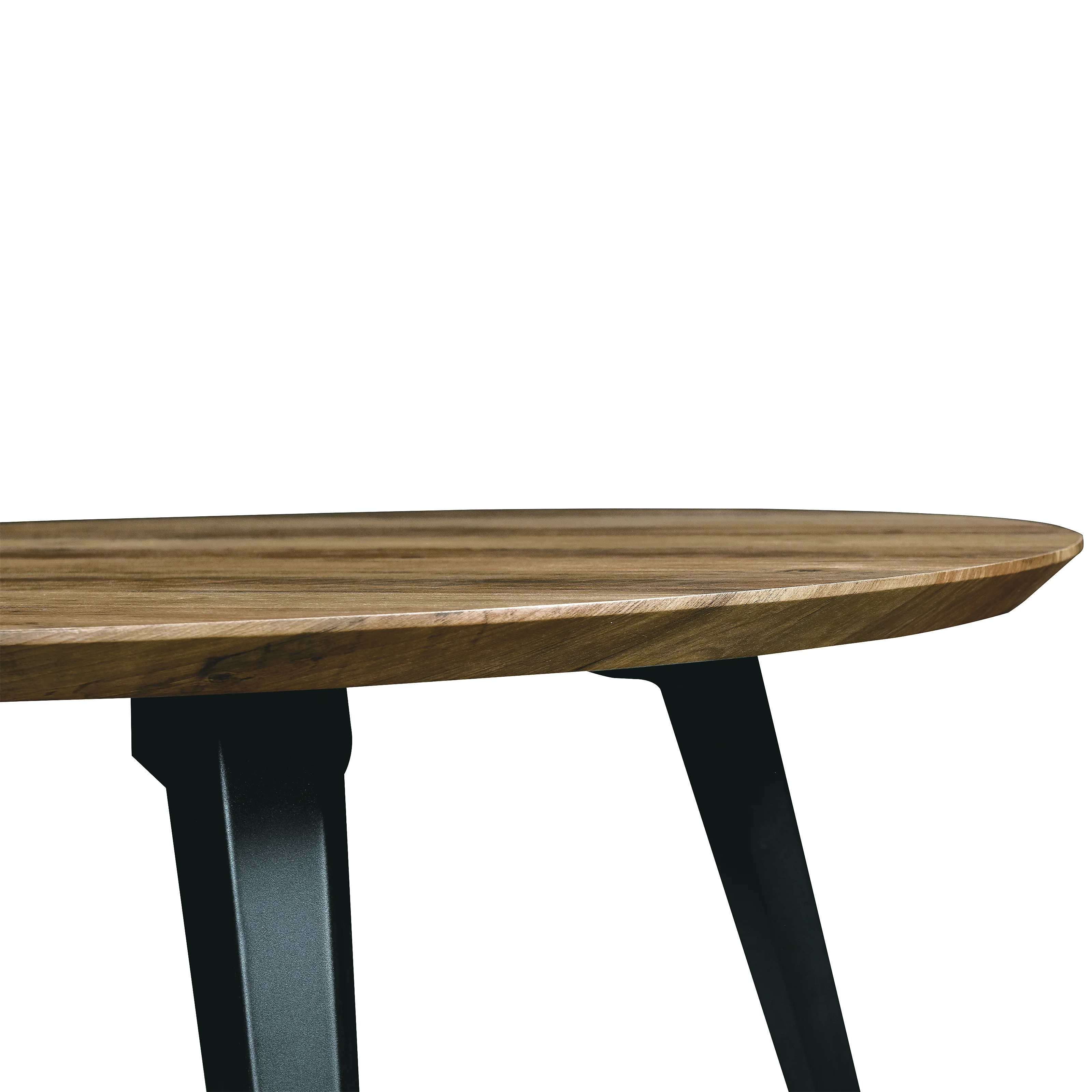 Ravenna Modern Round Wood 47" Dining Table With Metal Legs