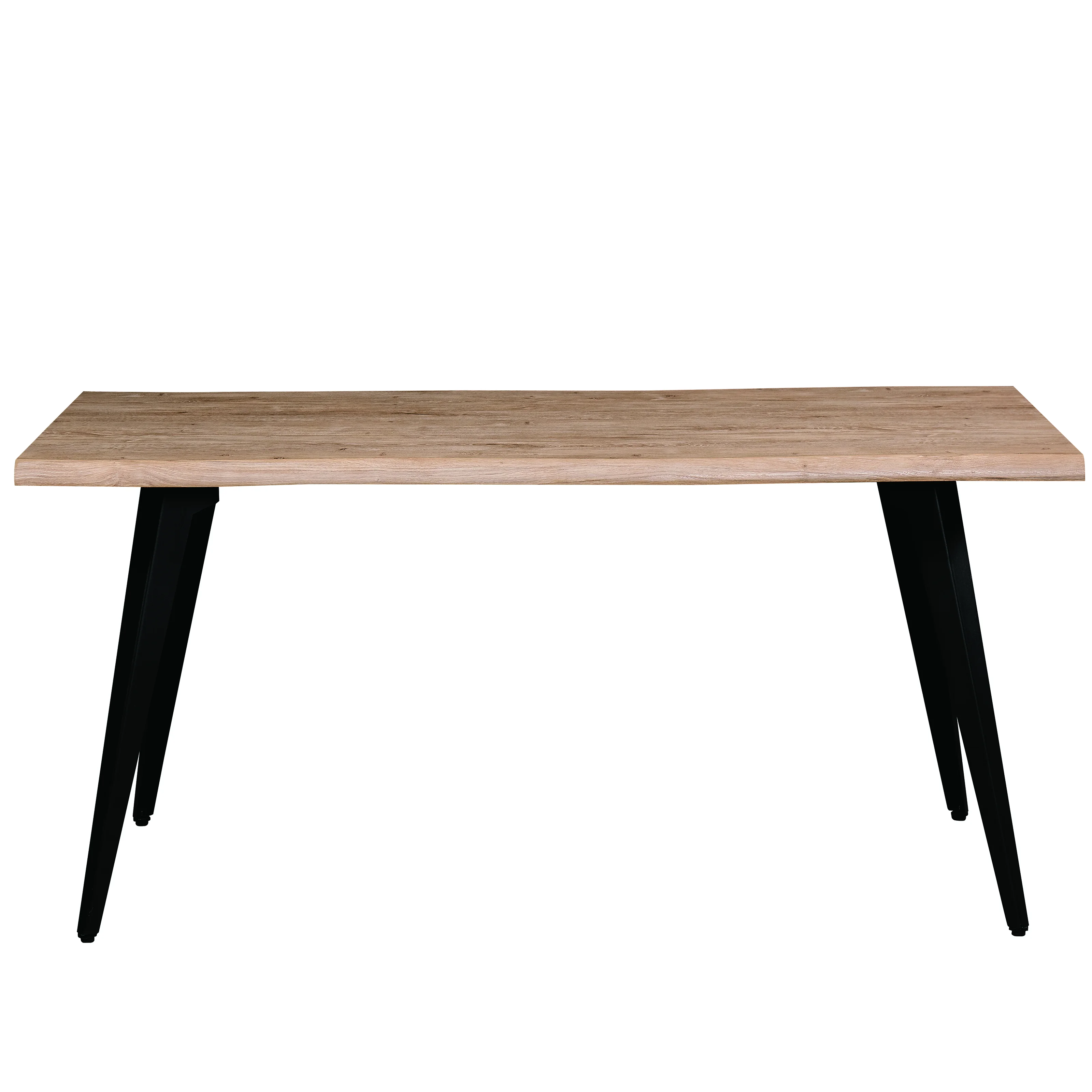 Ravenna Modern Rectangular Wood 63" Dining Table With Metal Legs