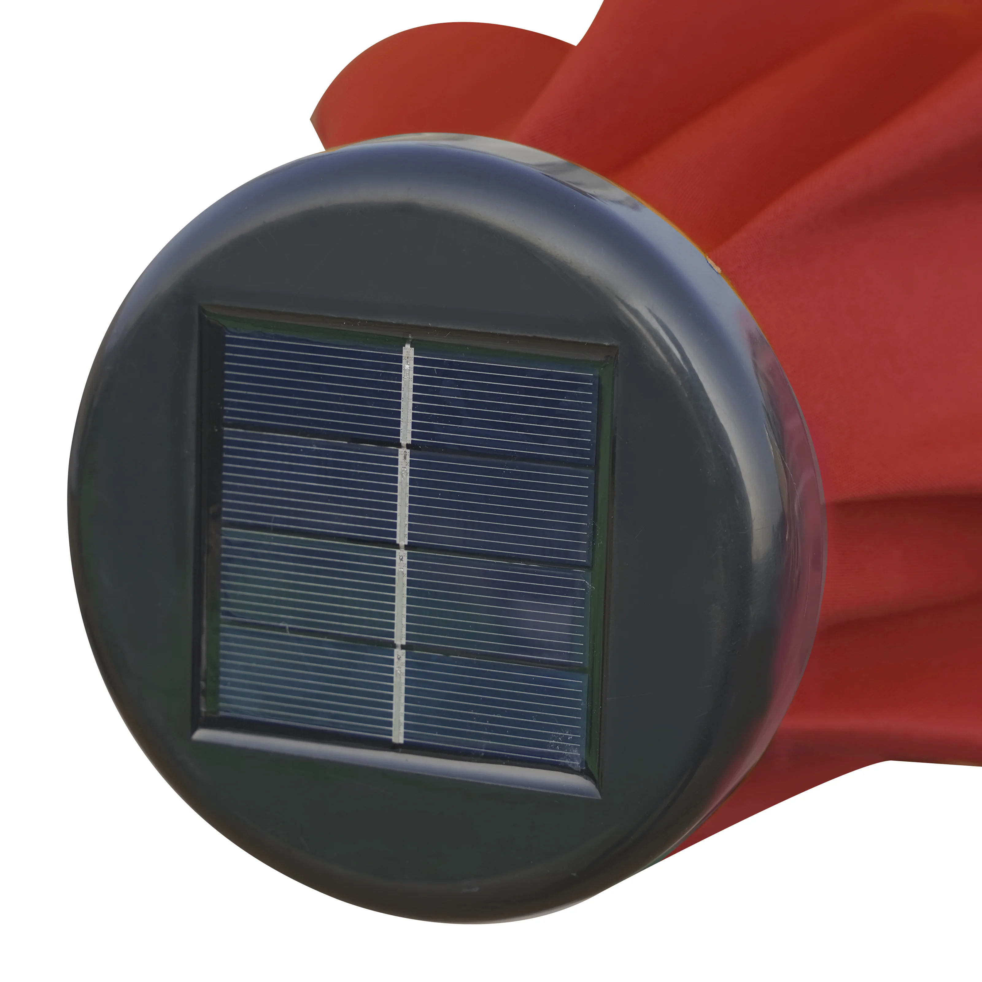 Sierra Outdoor Patio Umbrella with Base in Red