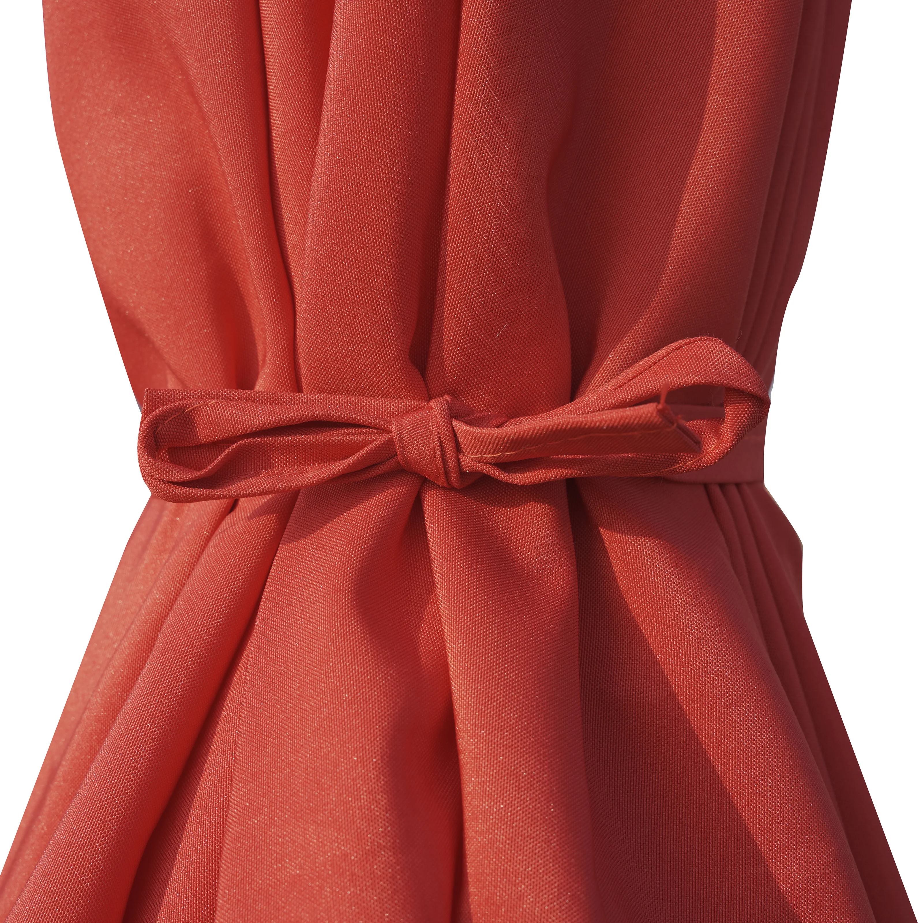 Sierra Outdoor Patio Umbrella with Base in Red