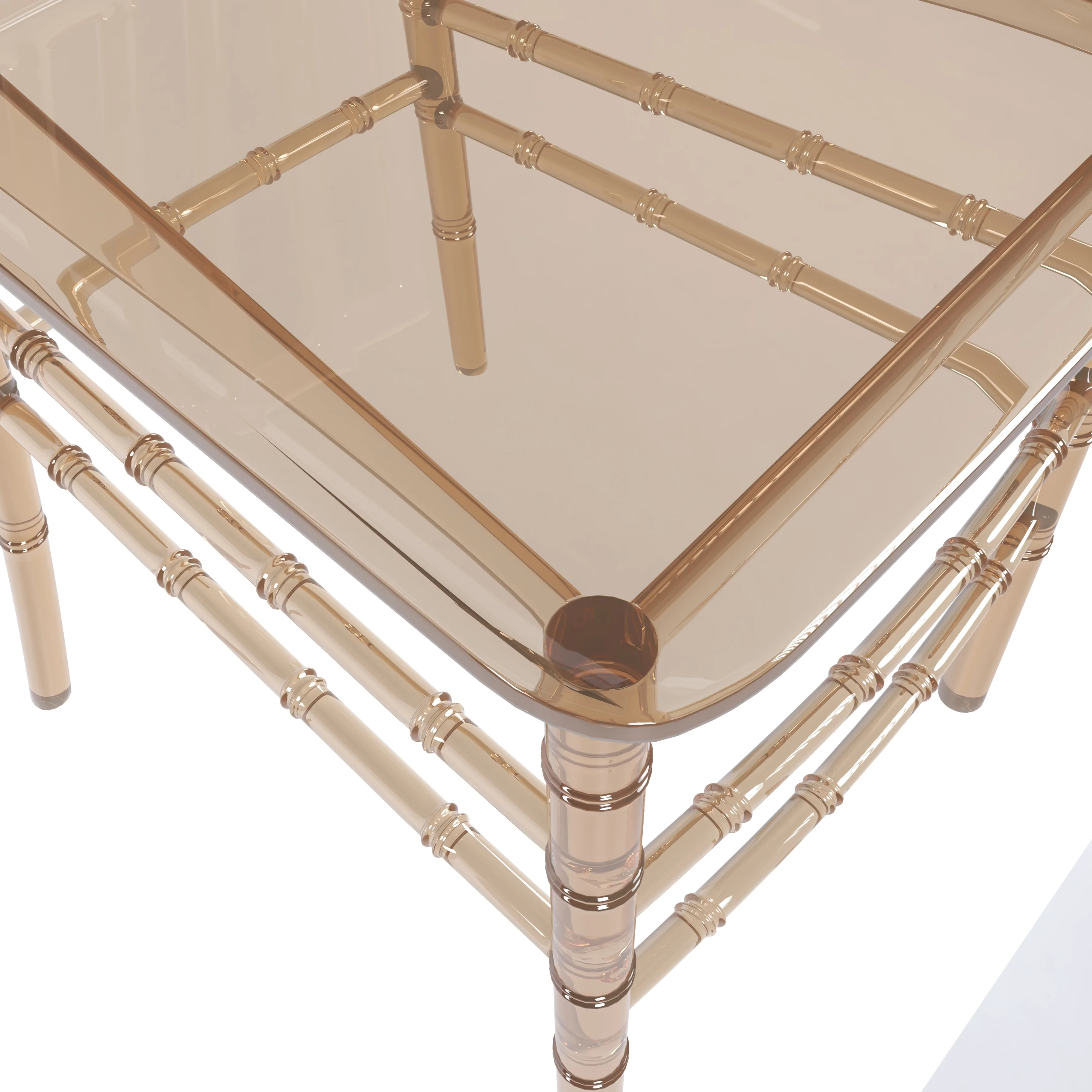 Synth Series Modern Dining Chair in Amber