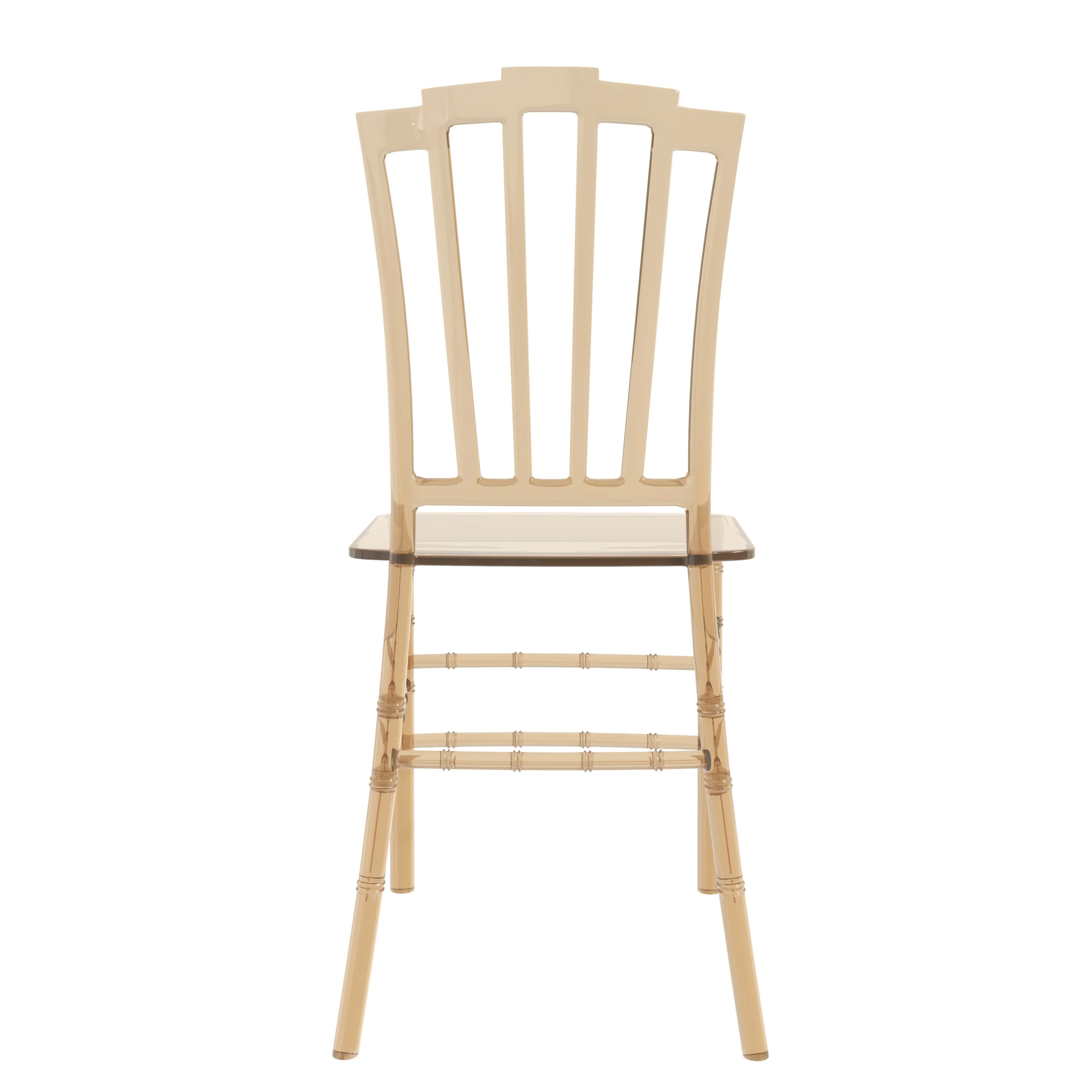 Synth Series Modern Dining Chair in Amber Set of 2