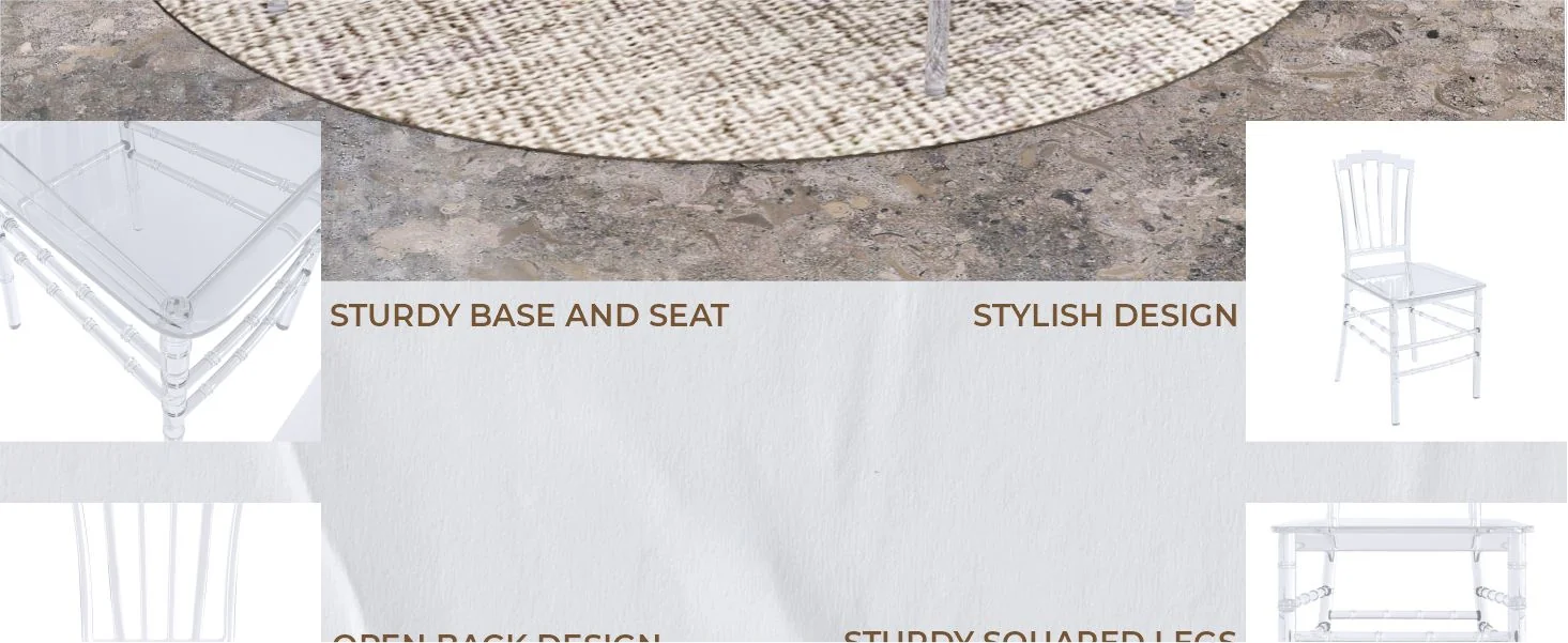 Synth Series Modern Dining Chair in Clear