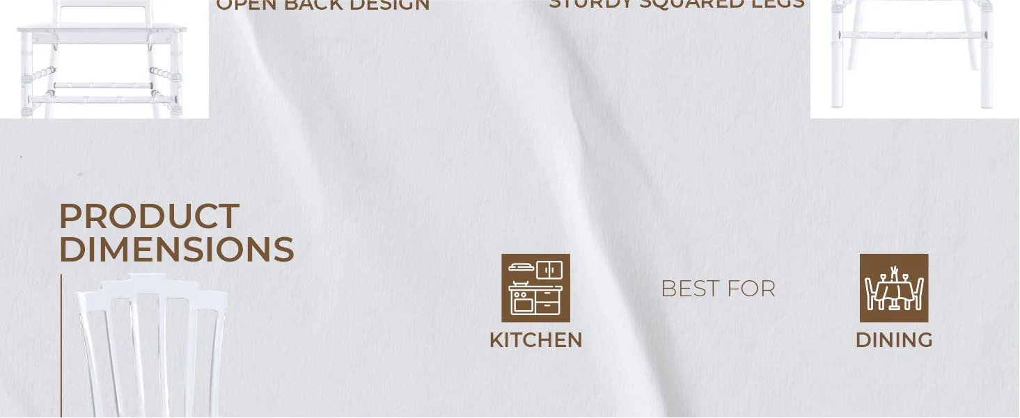 Synth Series Modern Dining Chair in Clear Set of 2