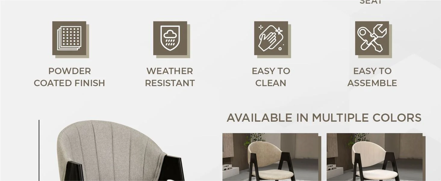 Savor Collection Modern Dining Chairin Grey