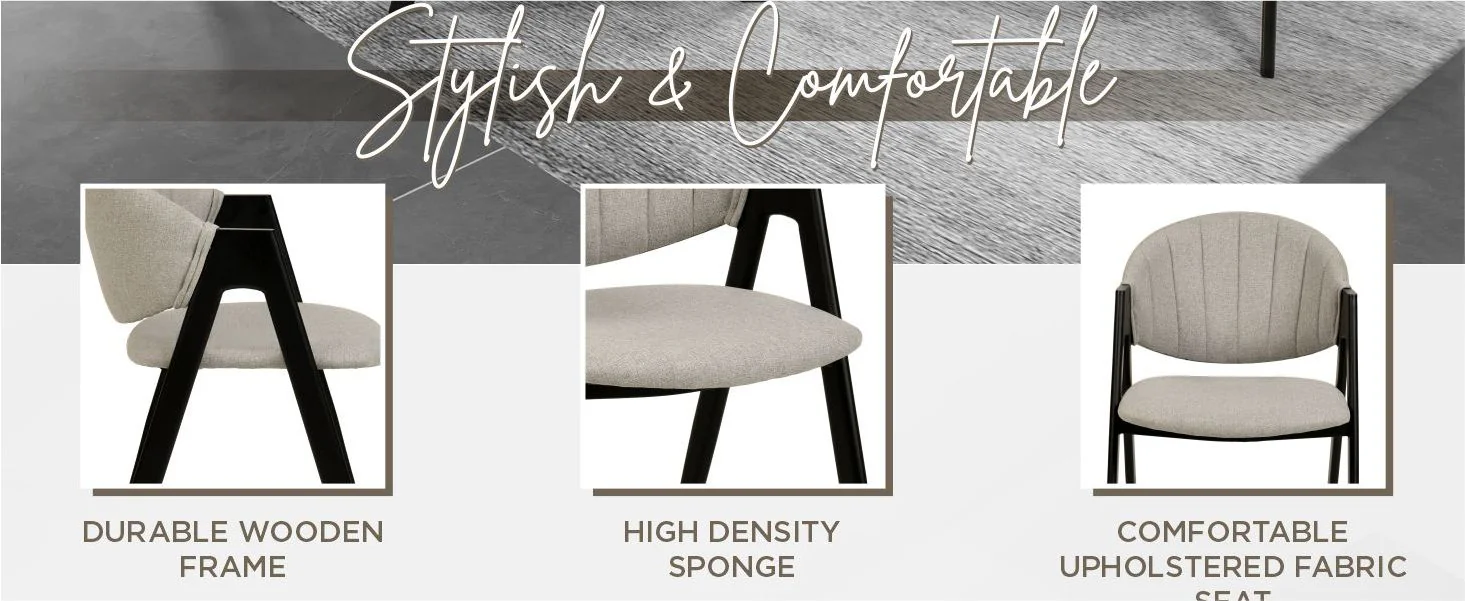 Savor Collection Modern Dining Chairin Grey