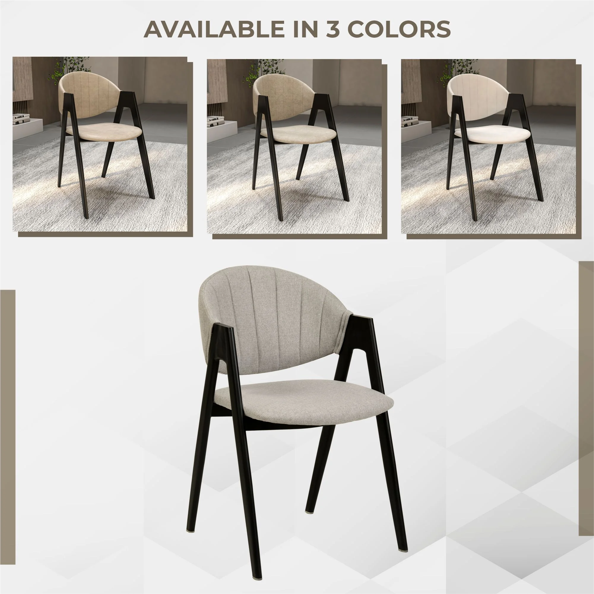 Savor Collection Modern Dining Chairin Grey