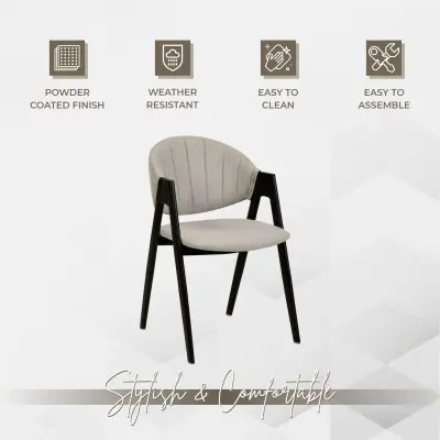 Savor Collection Modern Dining Chairin Grey