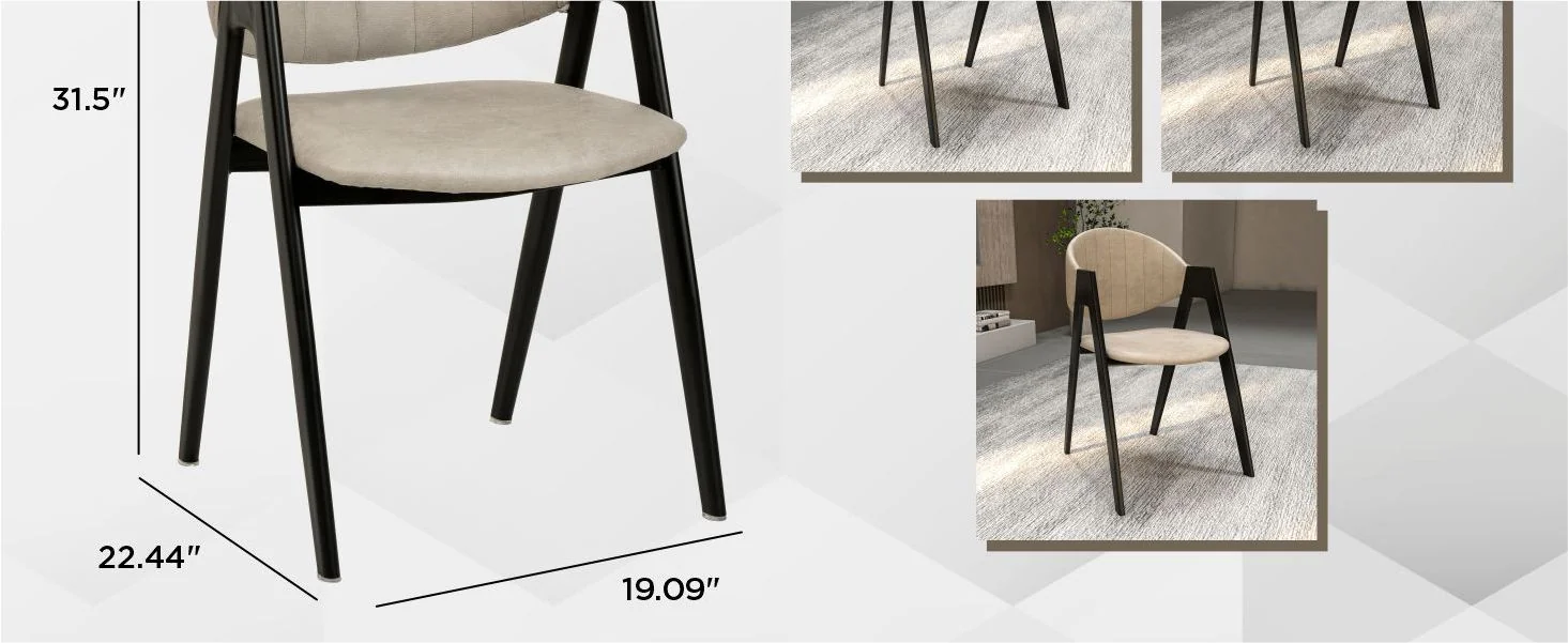 Savor Collection Modern Dining Chair in Toupe