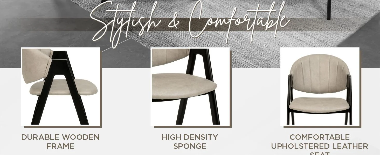 Savor Collection Modern Dining Chair in Toupe