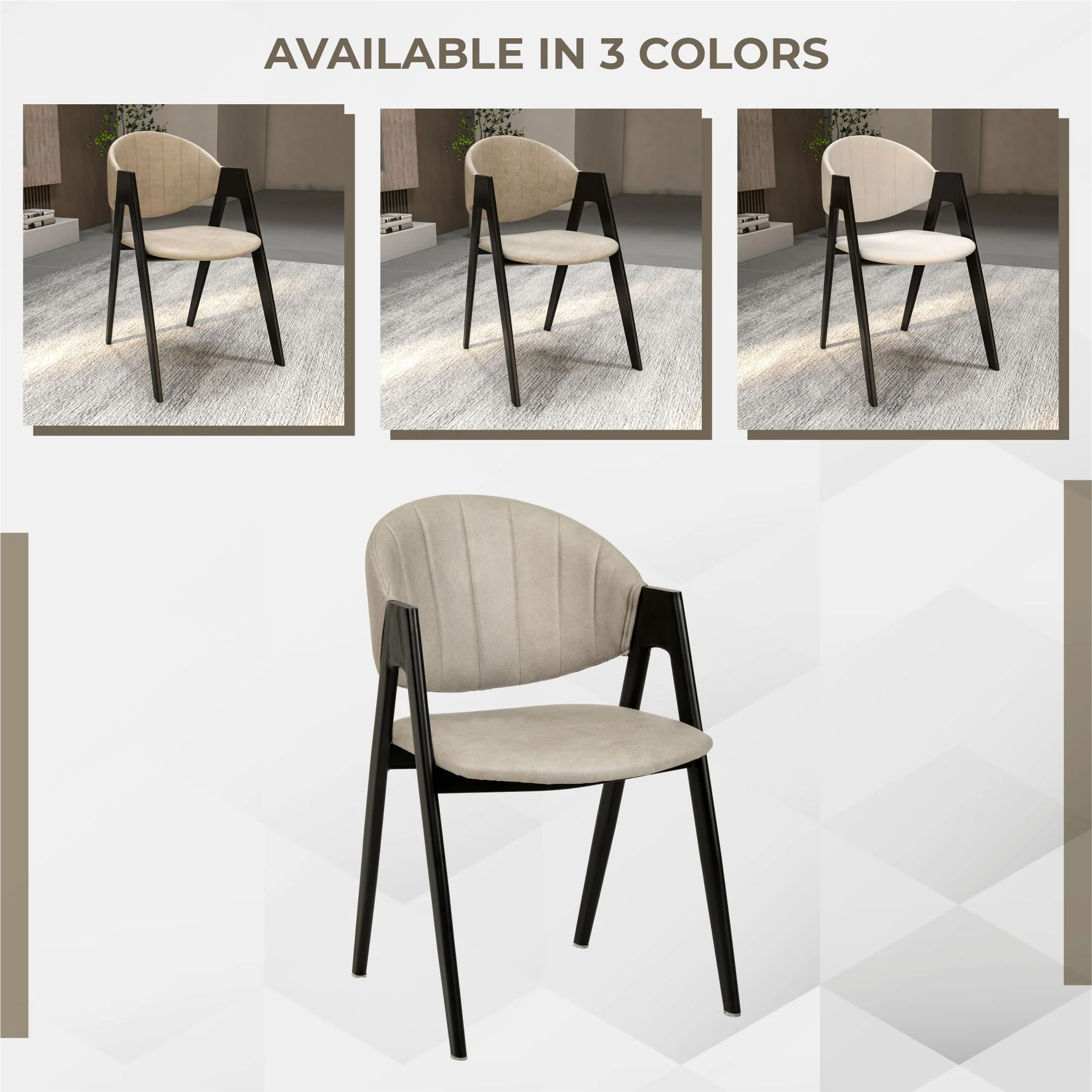 Savor Collection Modern Dining Chair in Toupe
