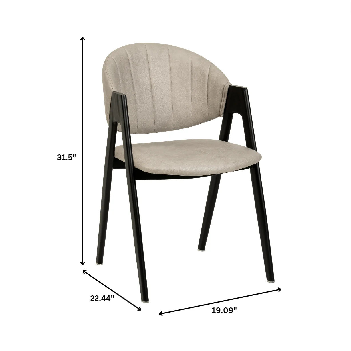 Savor Collection Modern Dining Chair in Toupe