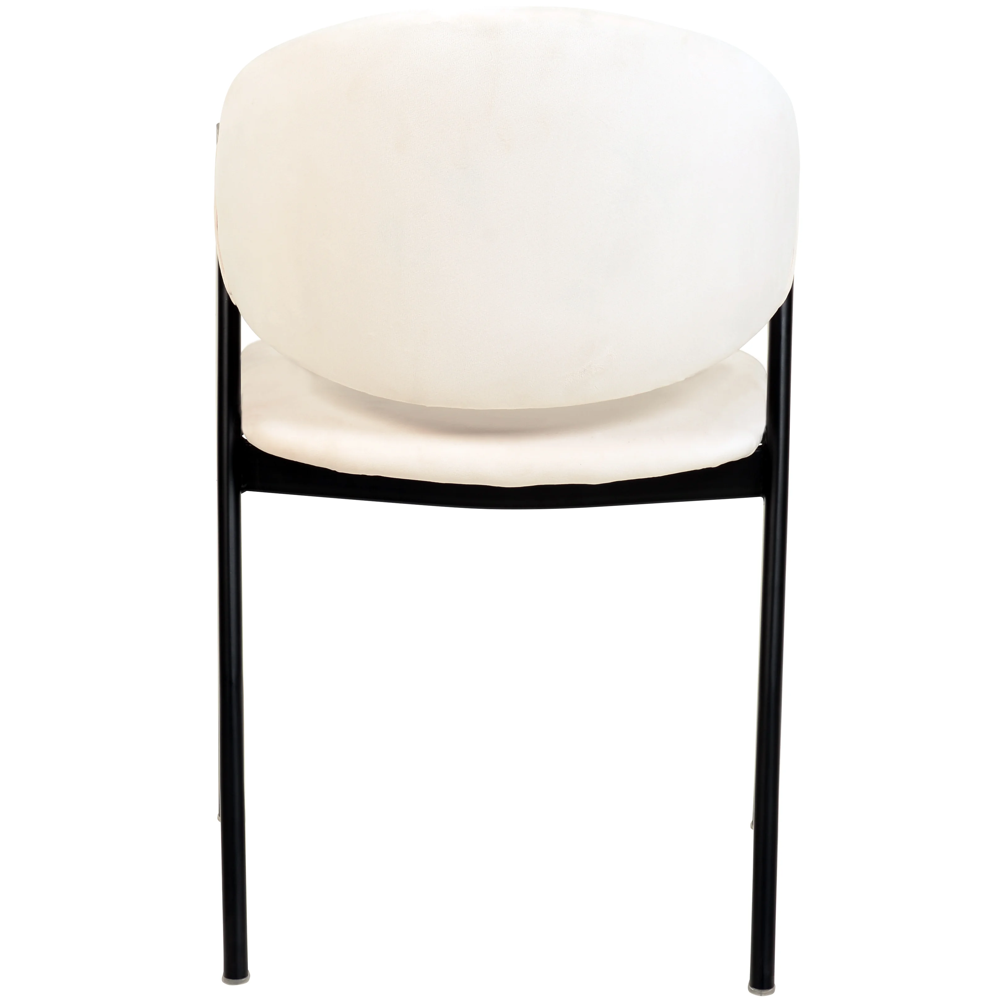 Savor Collection Modern Dining Chair in White